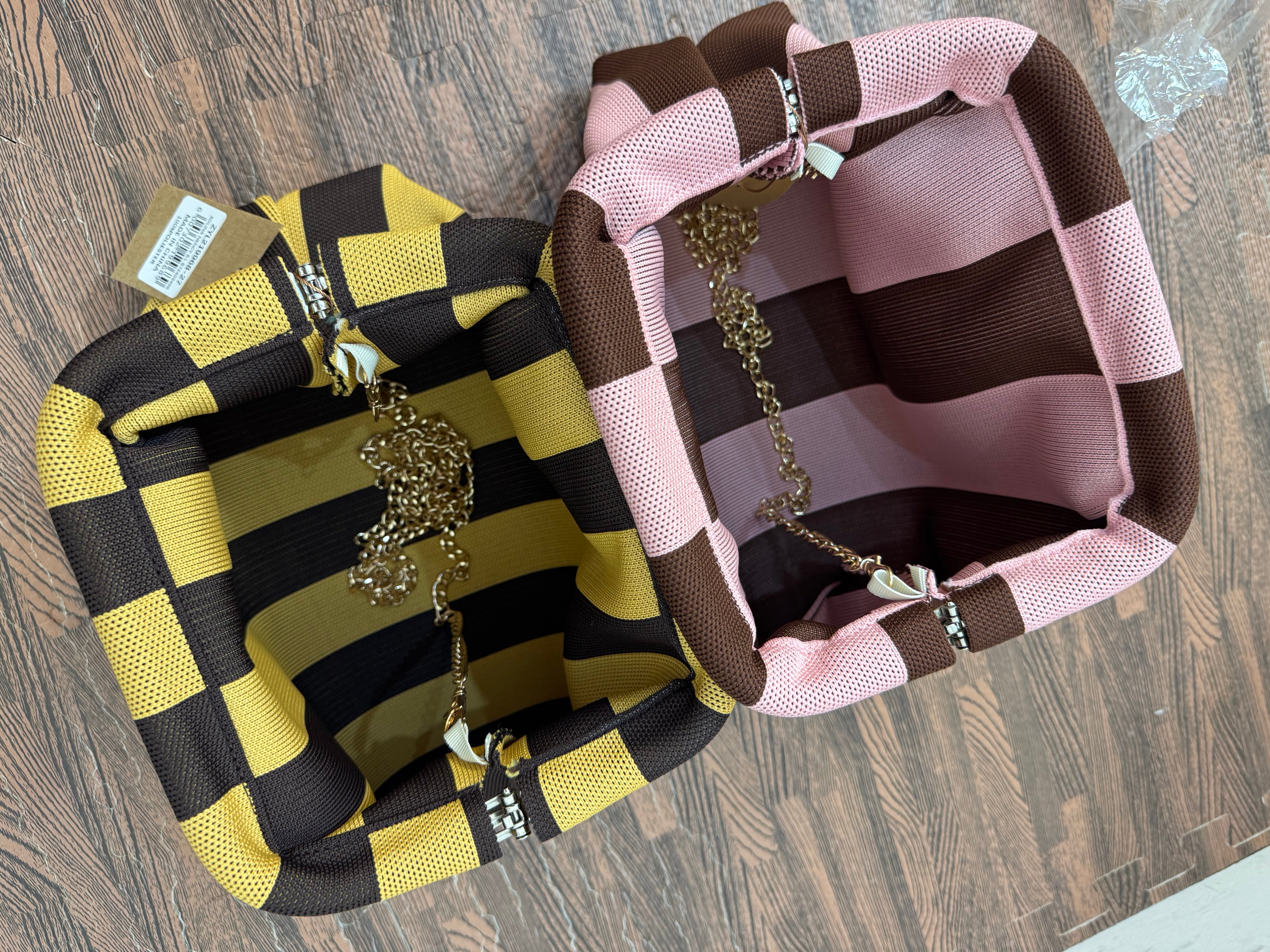 Borsa clutch bicolor