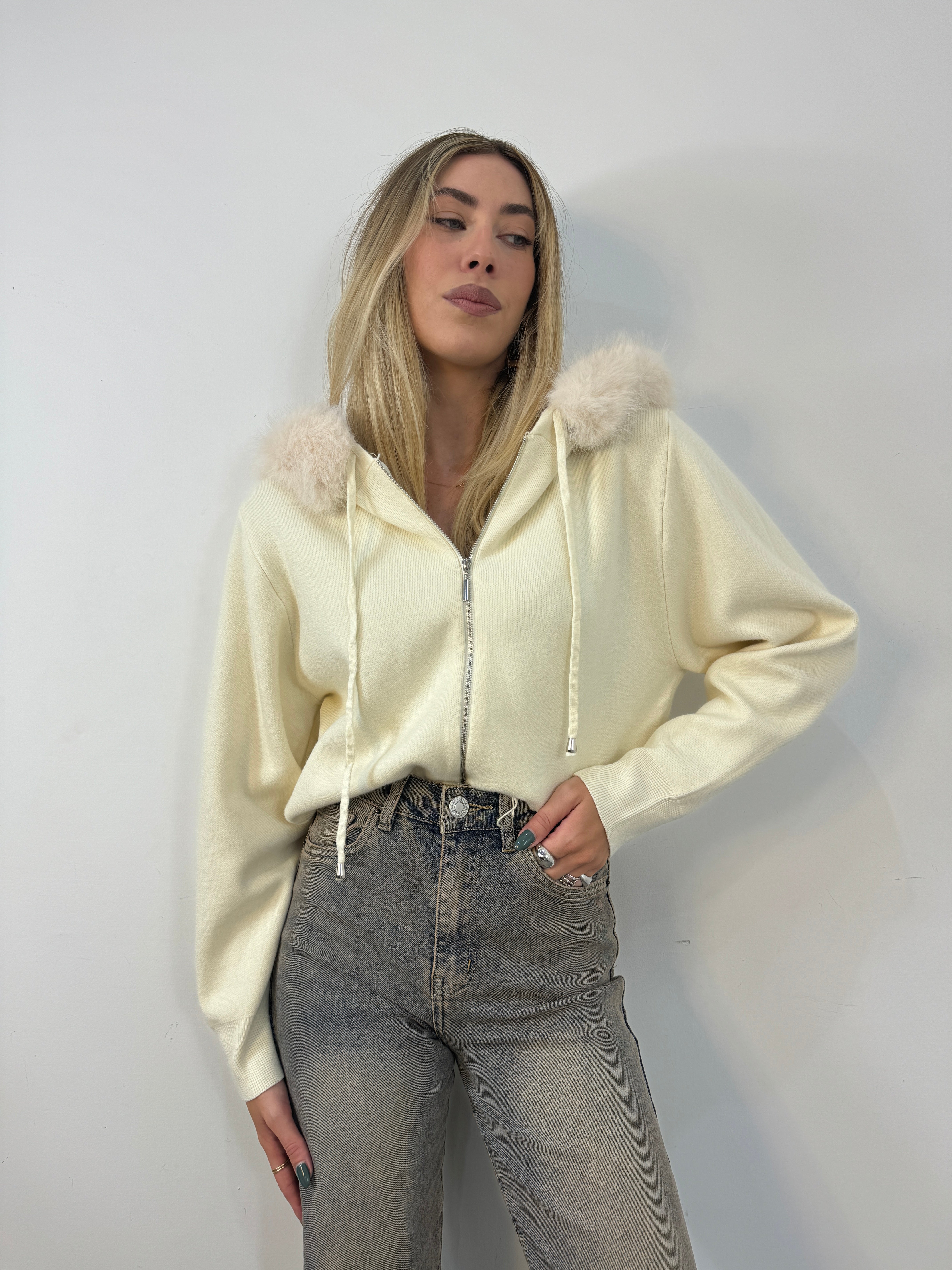 Cardigan monte bianco