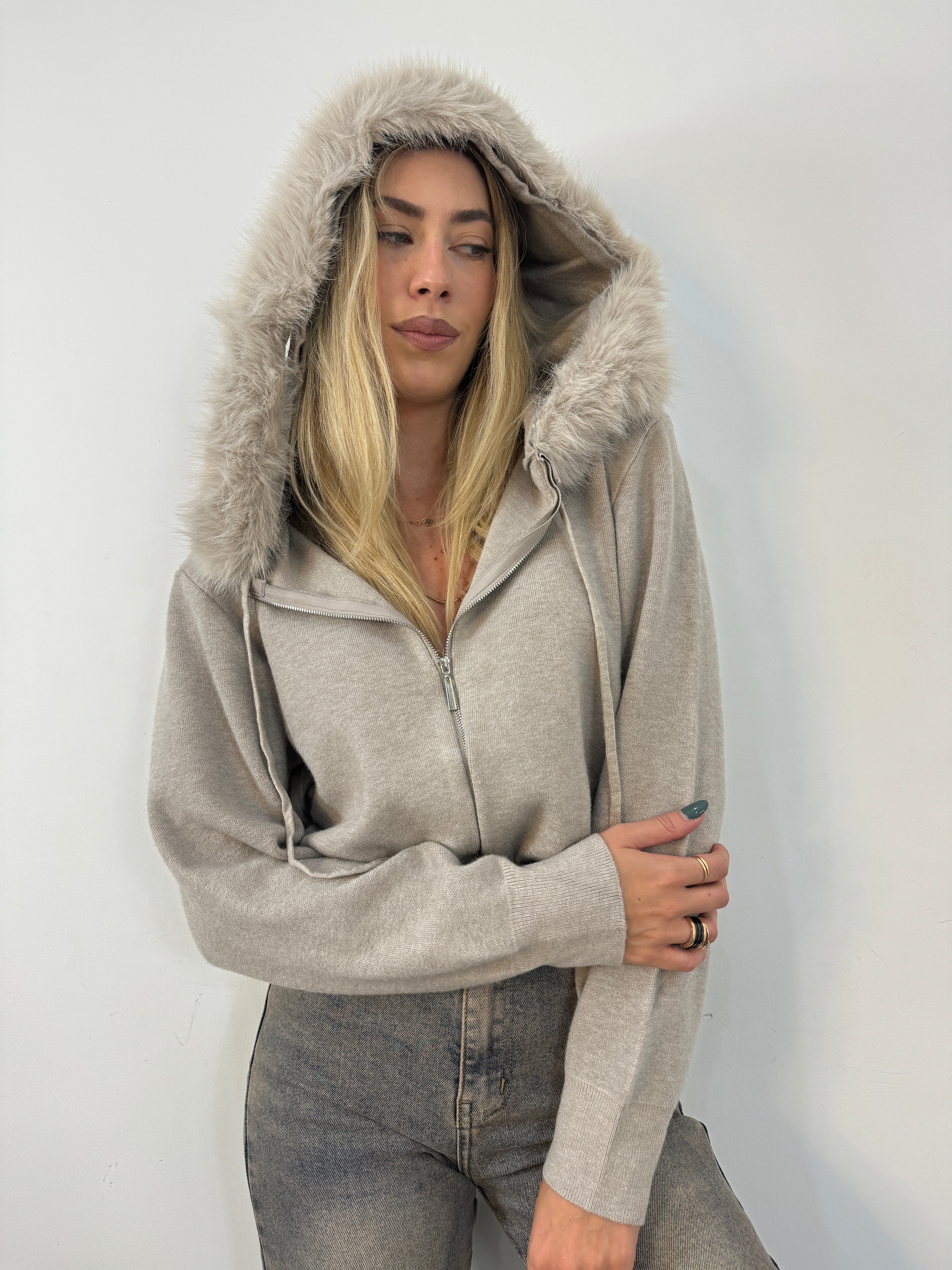 Cardigan monte bianco