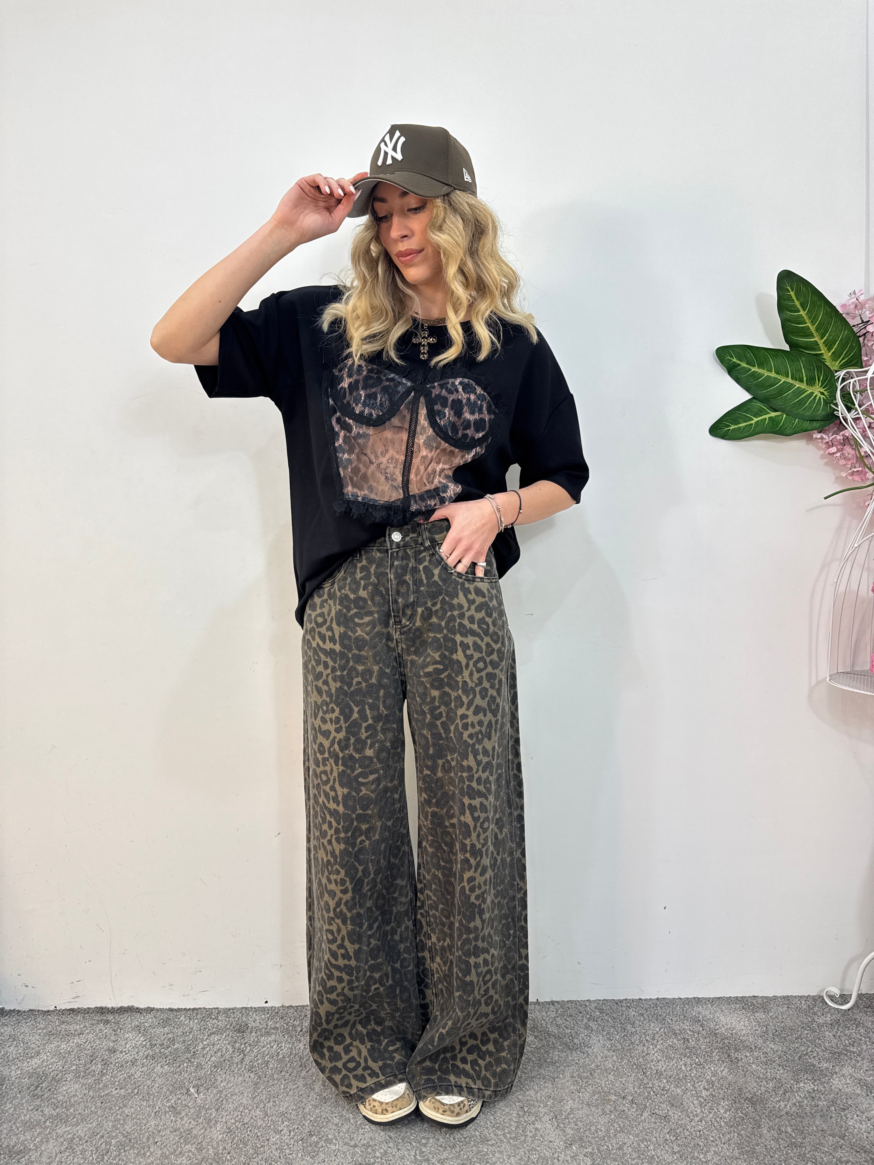 Maxi shirt bralette macula