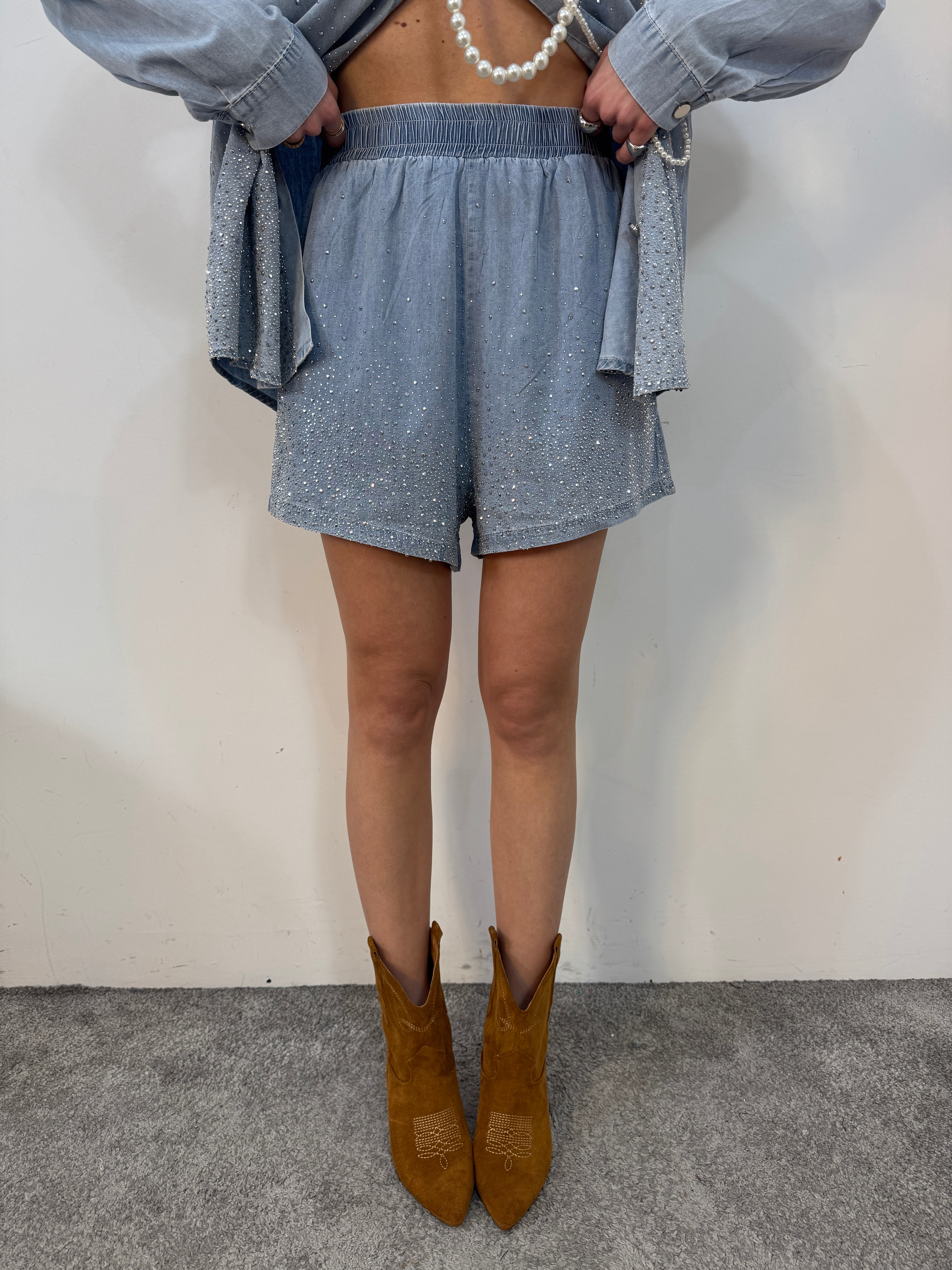 Coordinato denim cascata