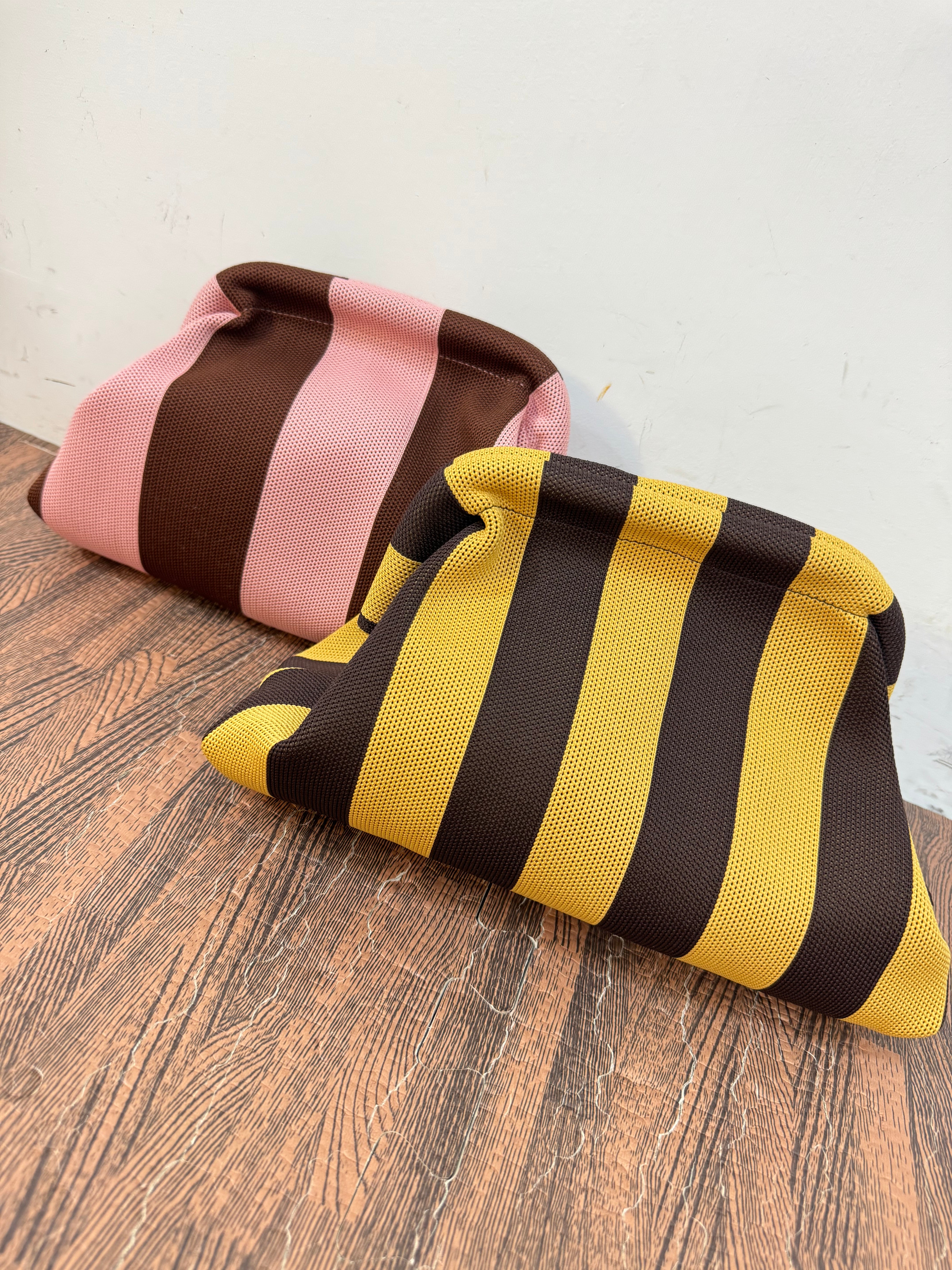 Borsa clutch bicolor