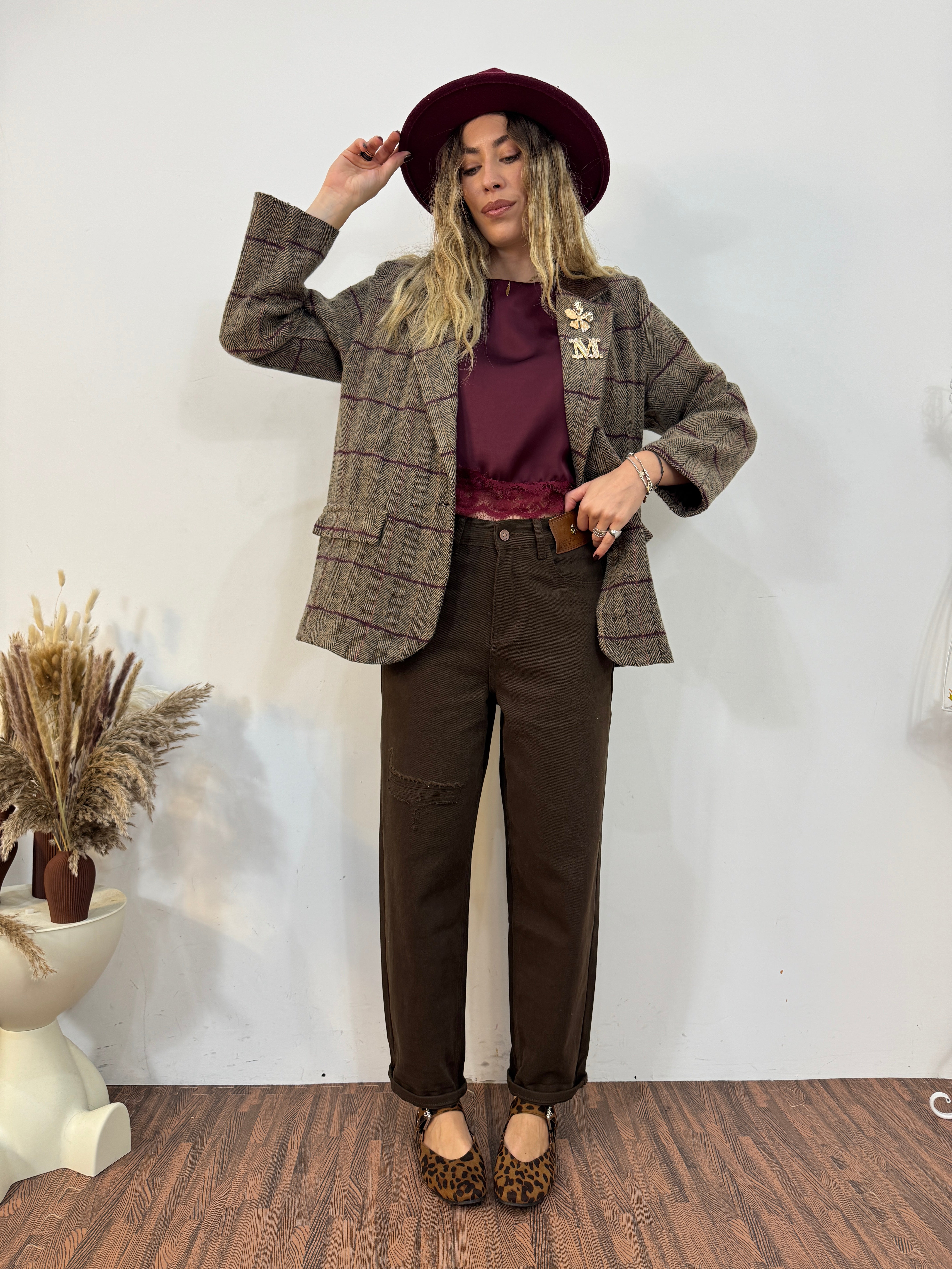 Giacca gloss spigata