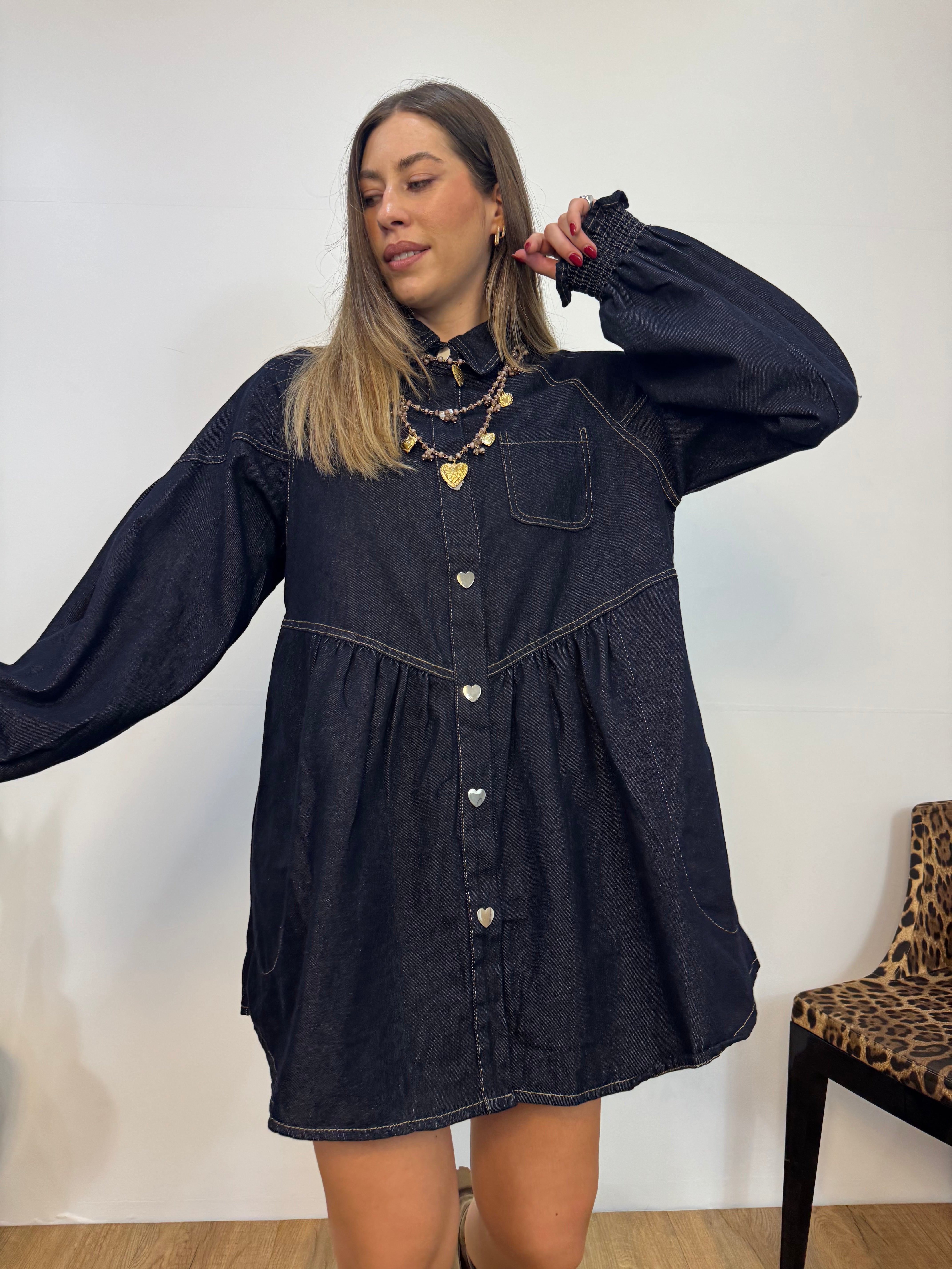 Abito Denim Heart