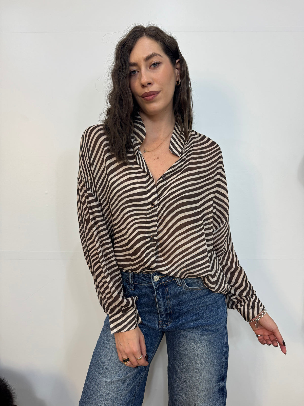 Camicia Feline zebra