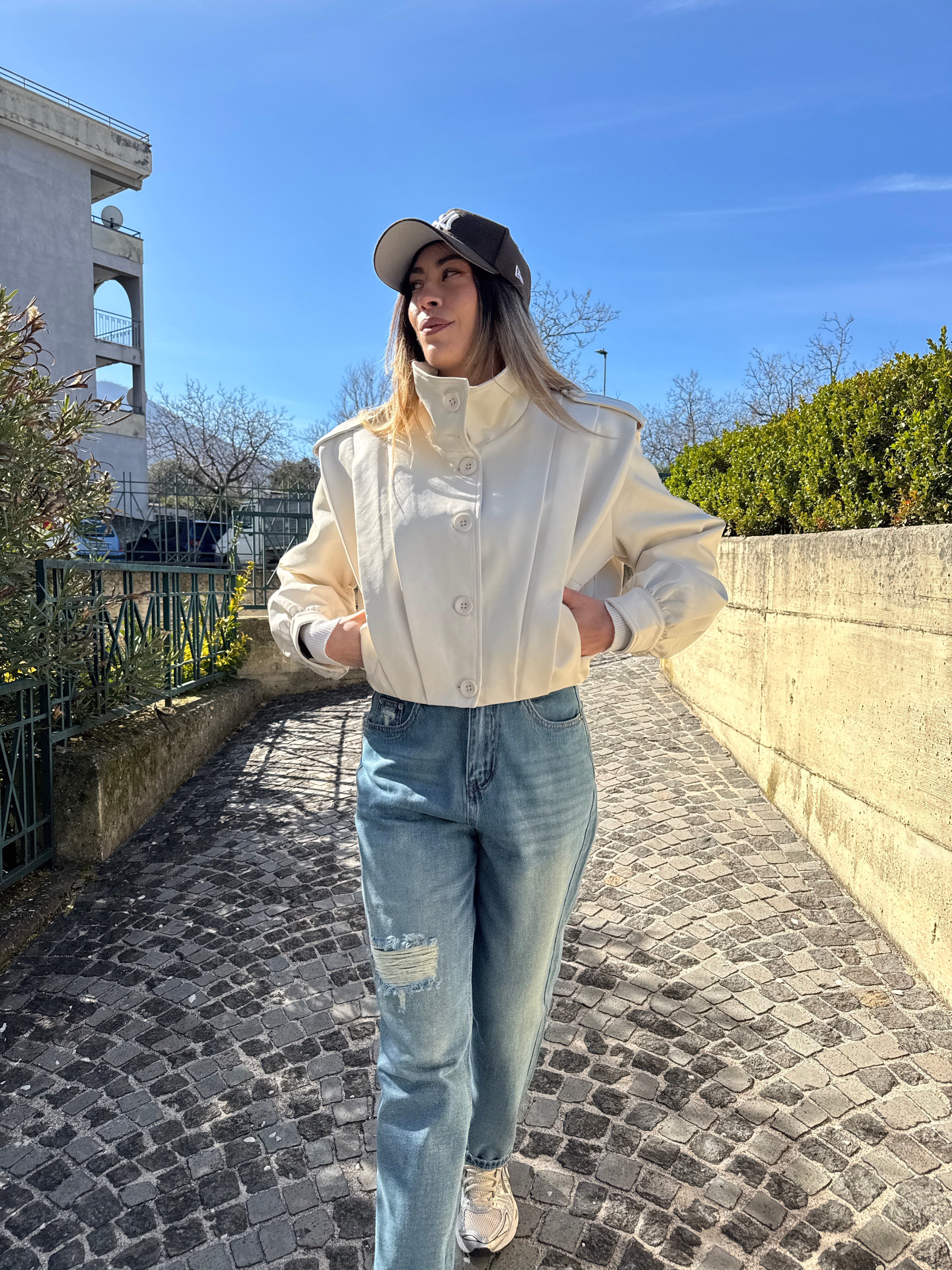 Giubbino similpelle ice