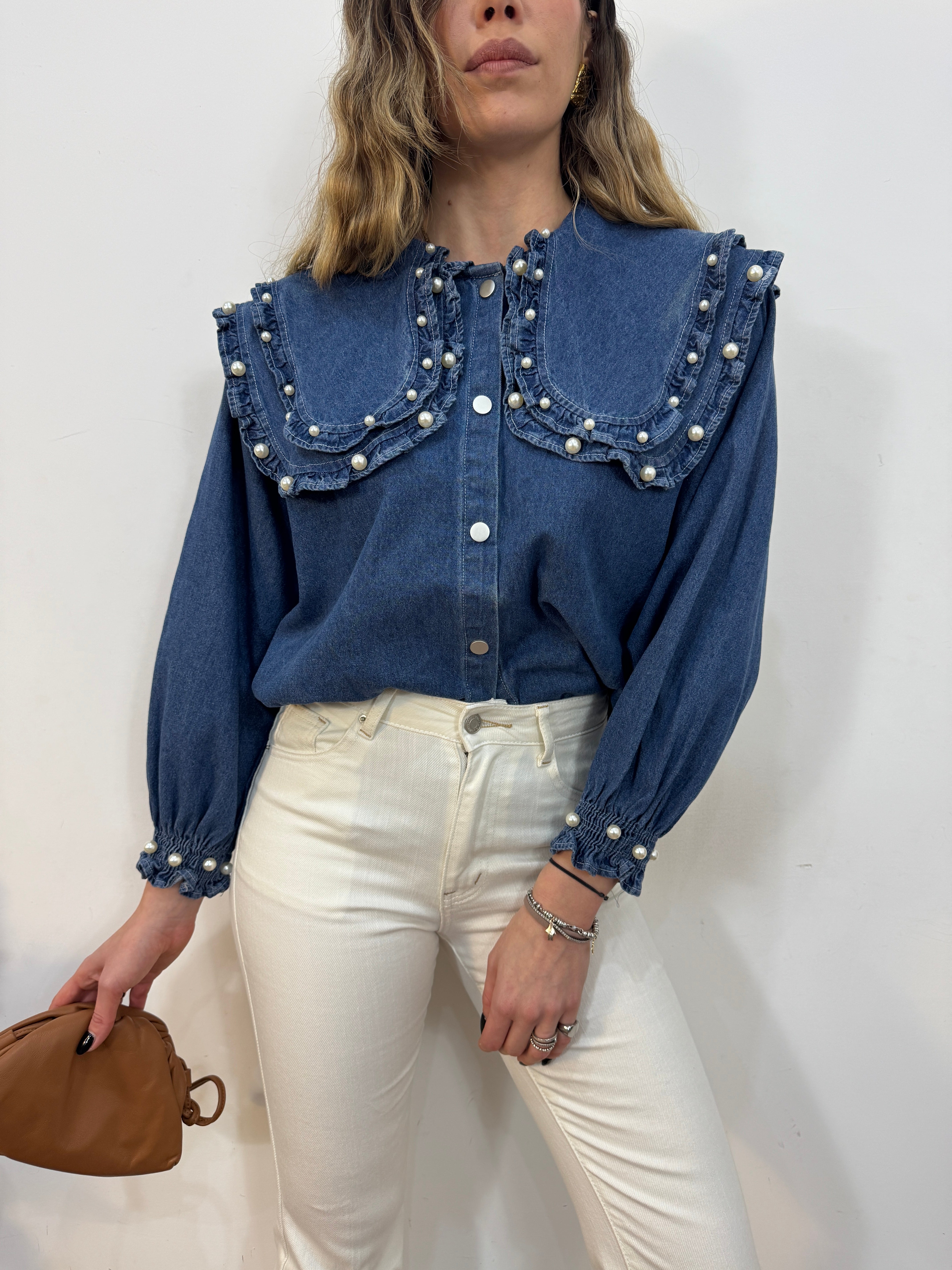 Camicia perlage