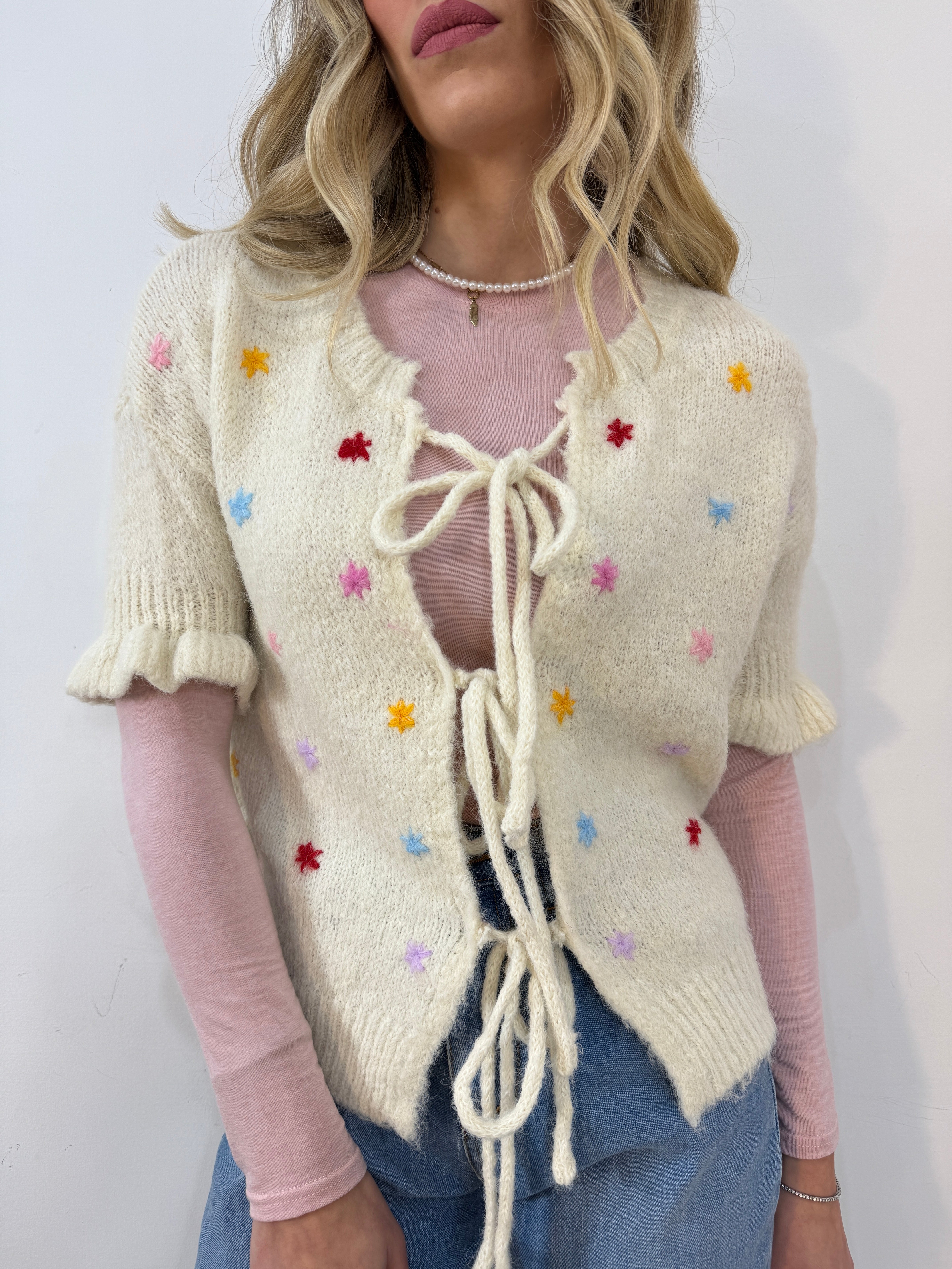 Maglia stelle di lana