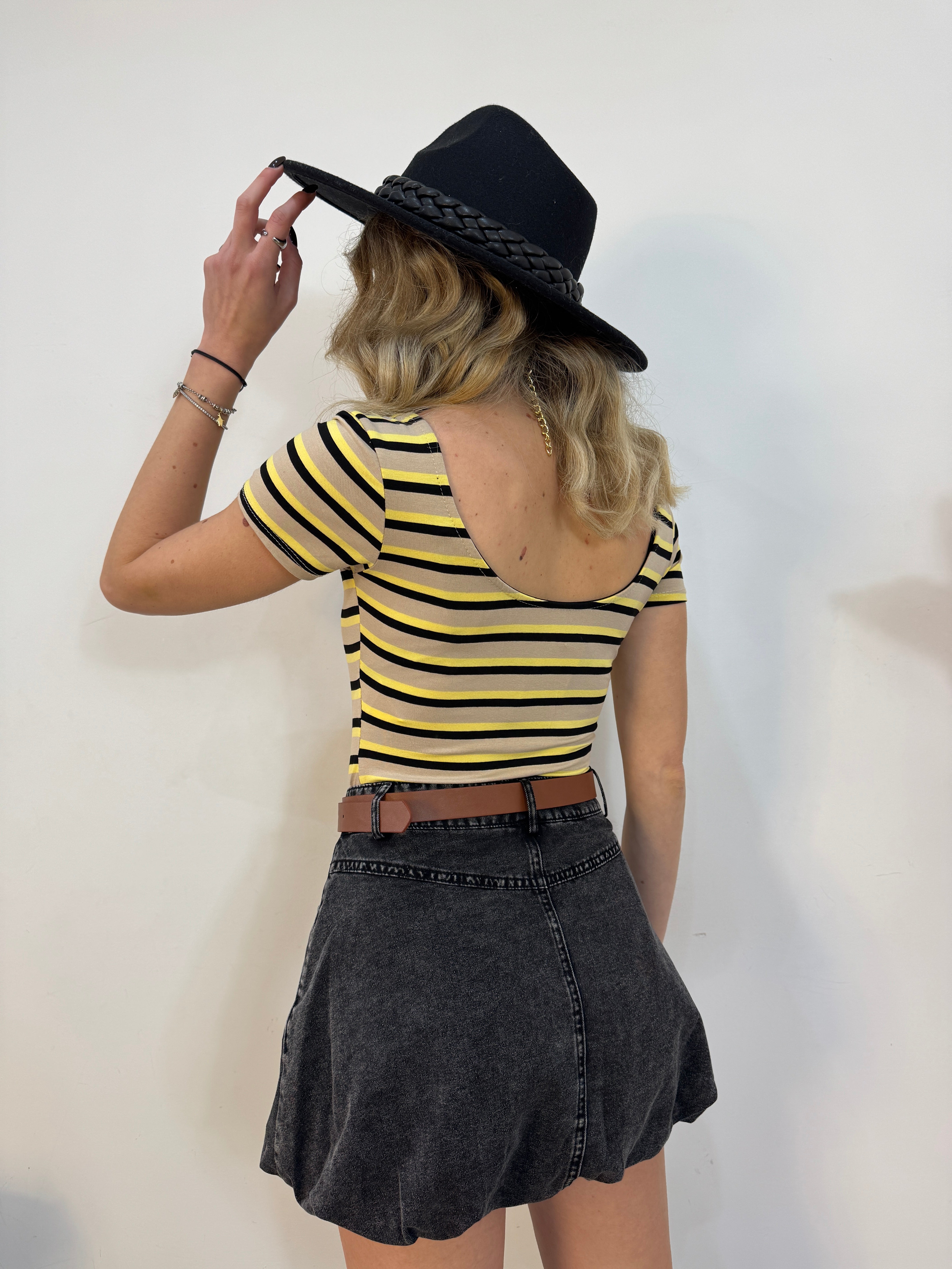 Gonna palloncino denim