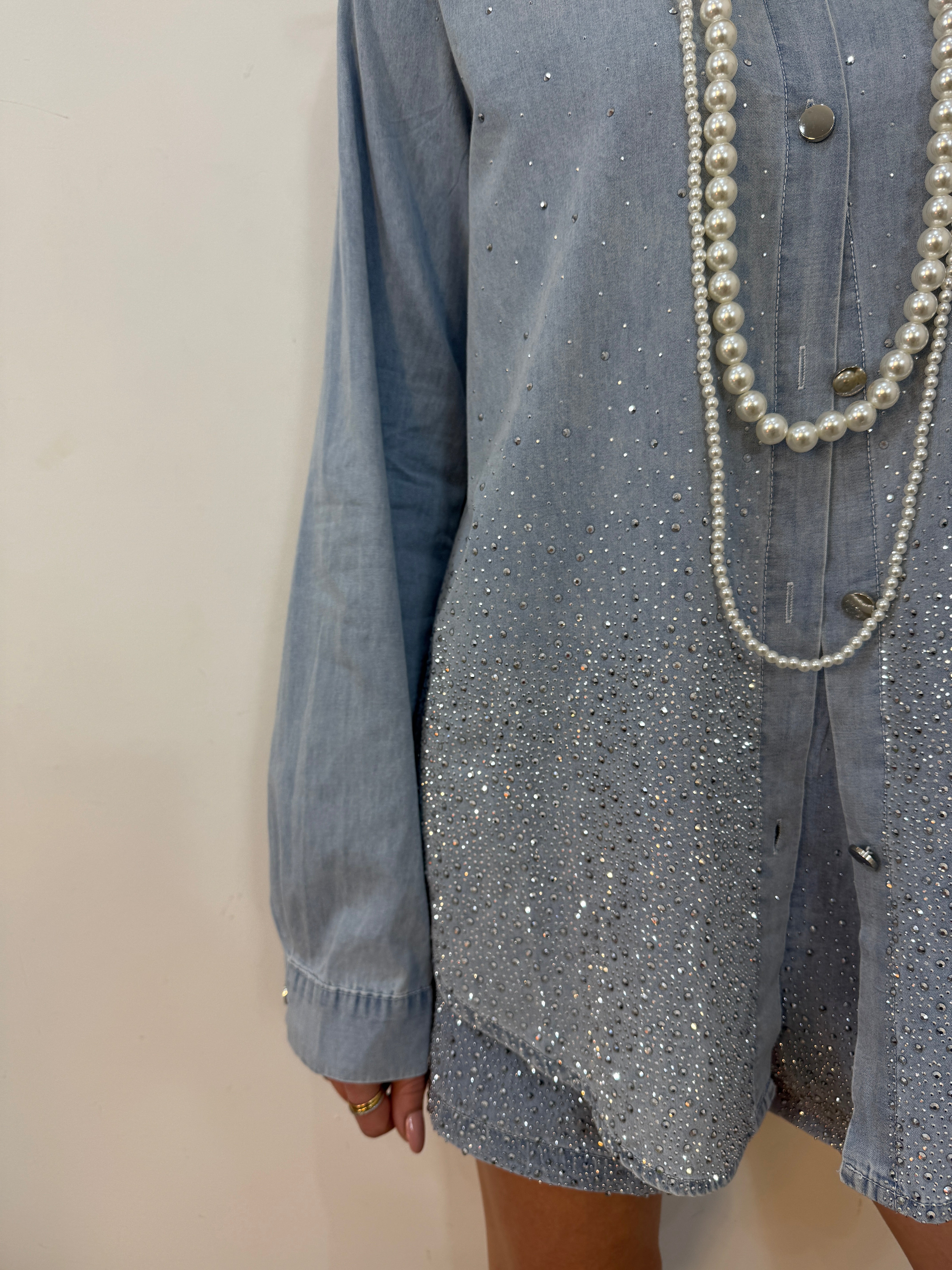 Coordinato denim cascata