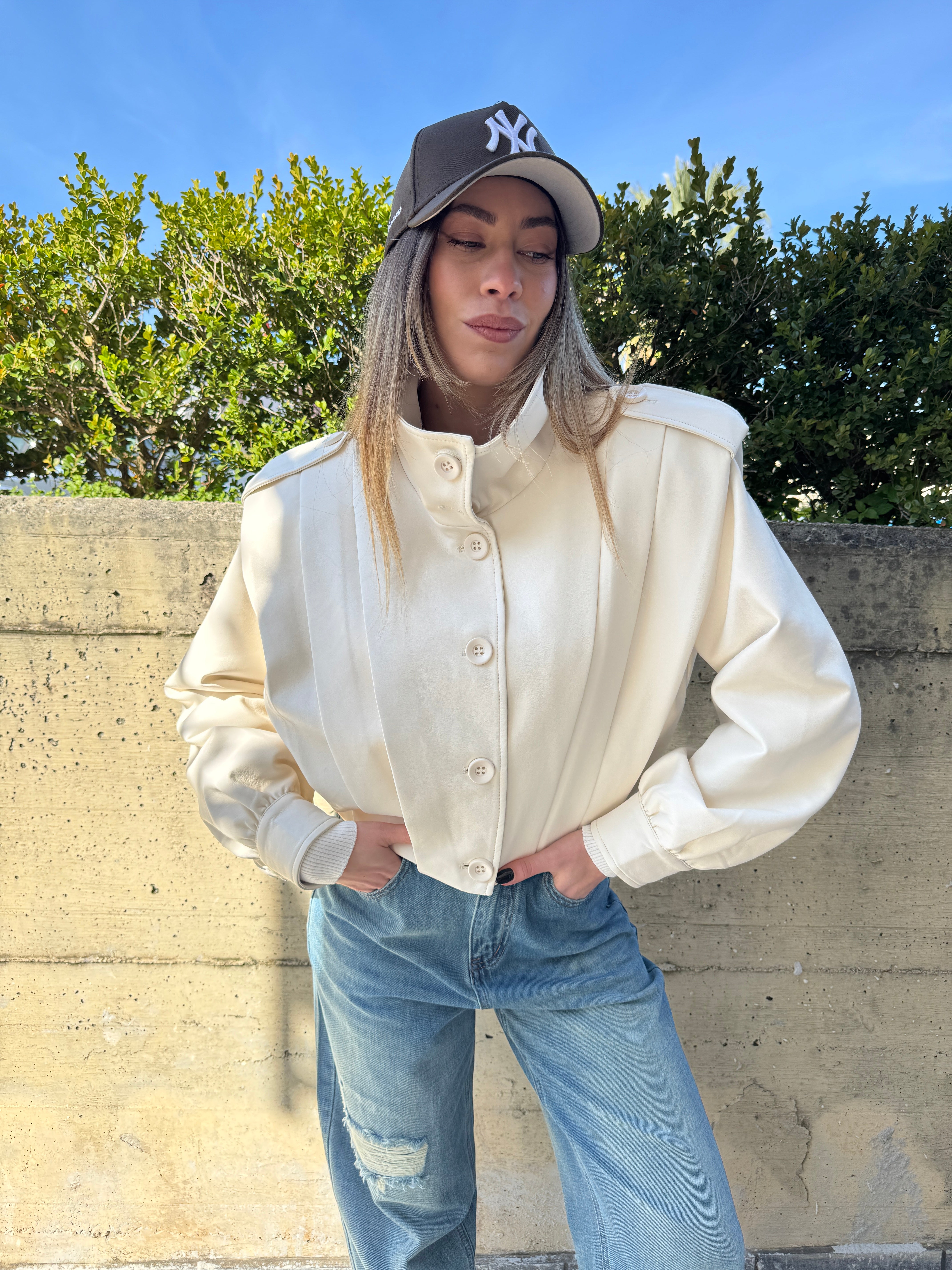 Giubbino similpelle ice