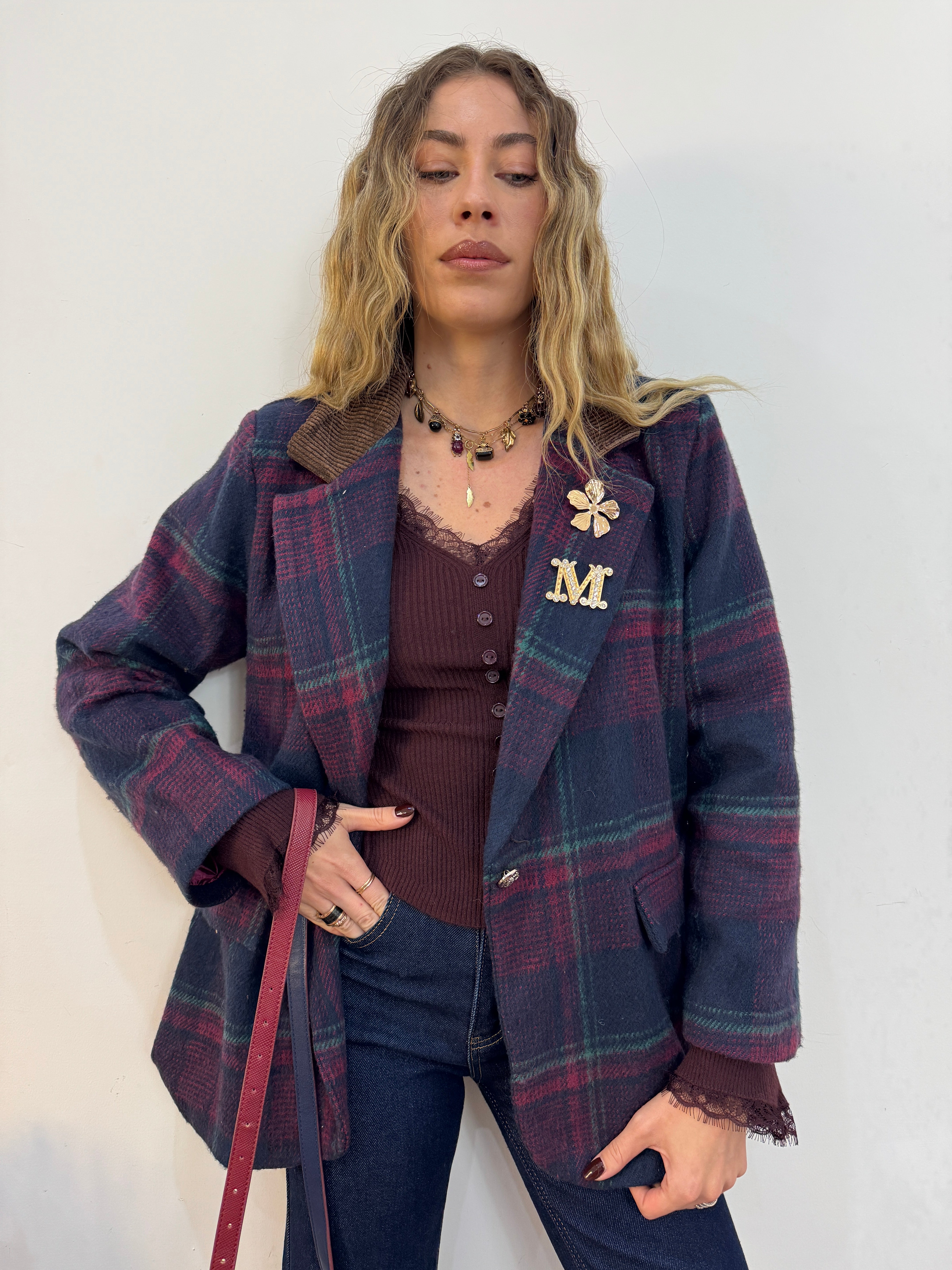 Giacca Gloss Bordeaux