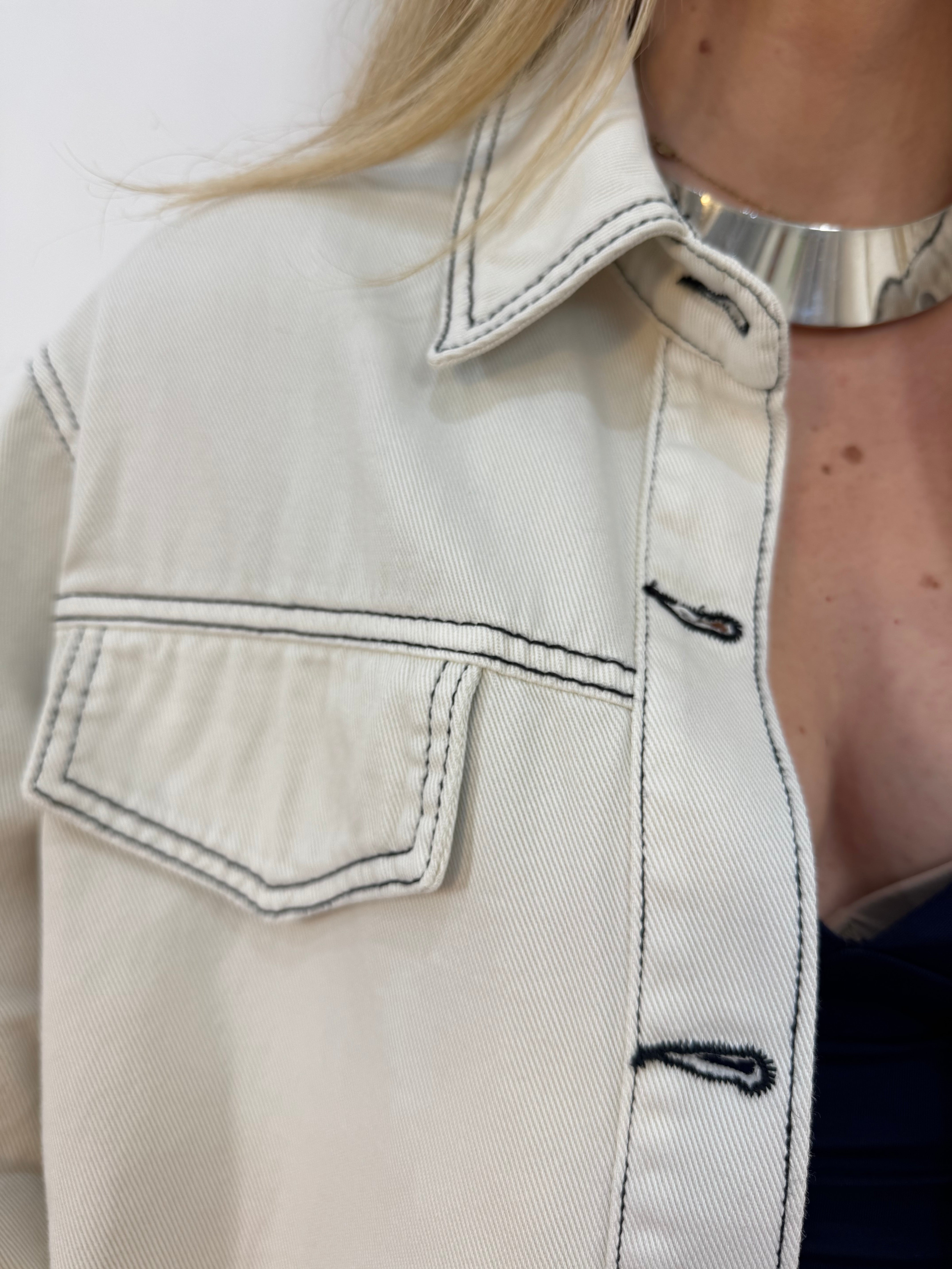 Giacca-Camicia yogurt