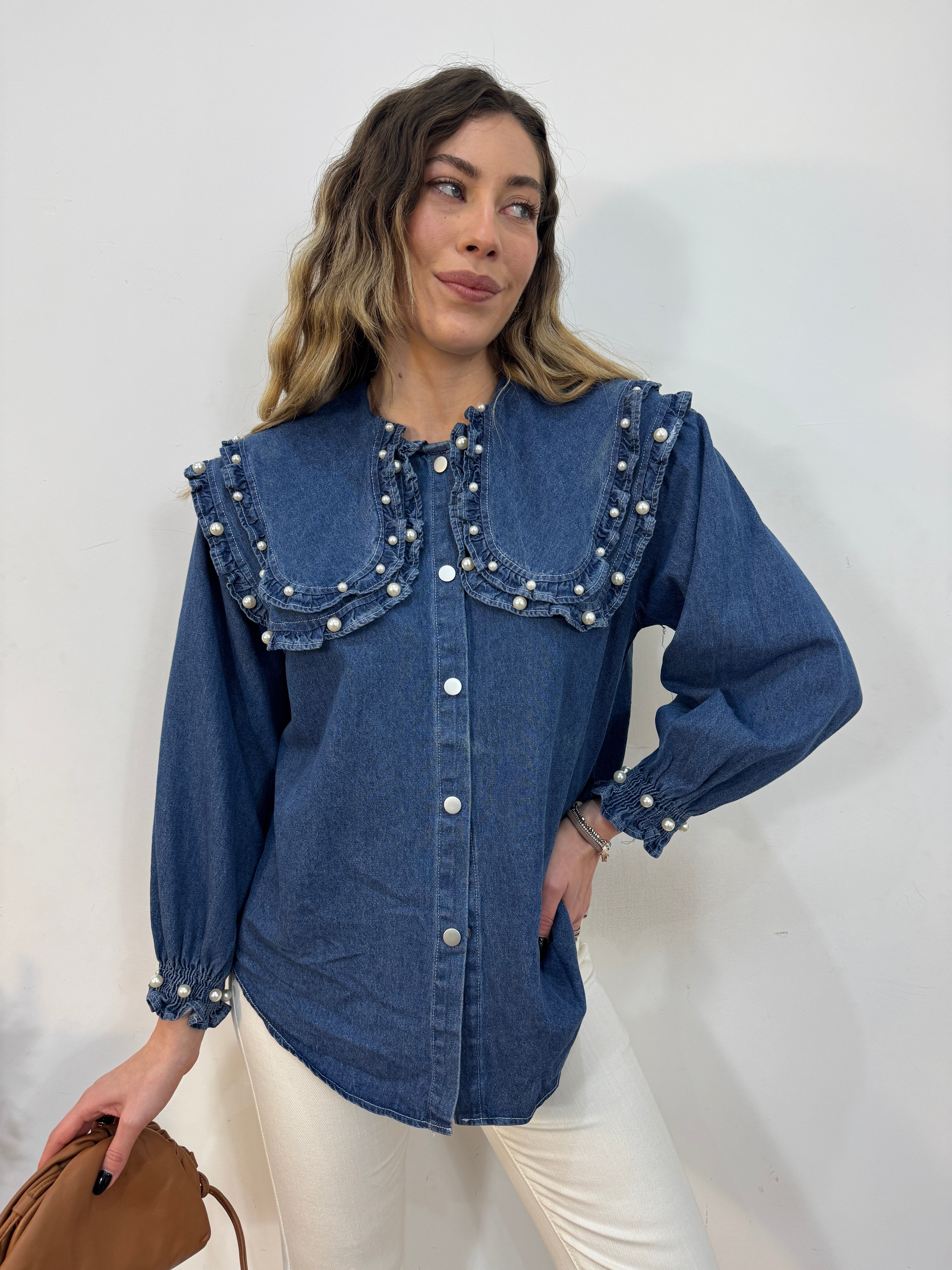 Camicia perlage