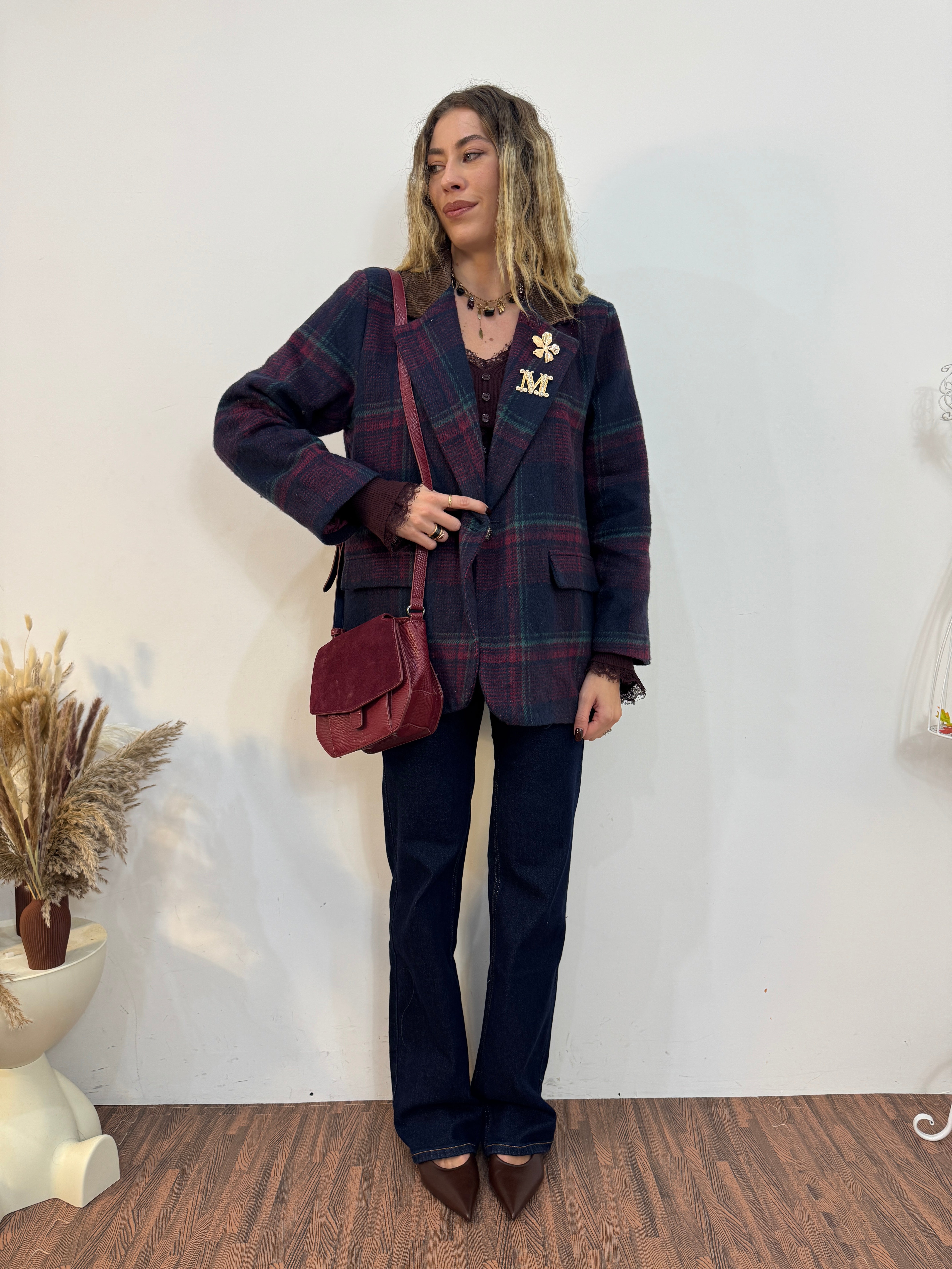 Giacca Gloss Bordeaux
