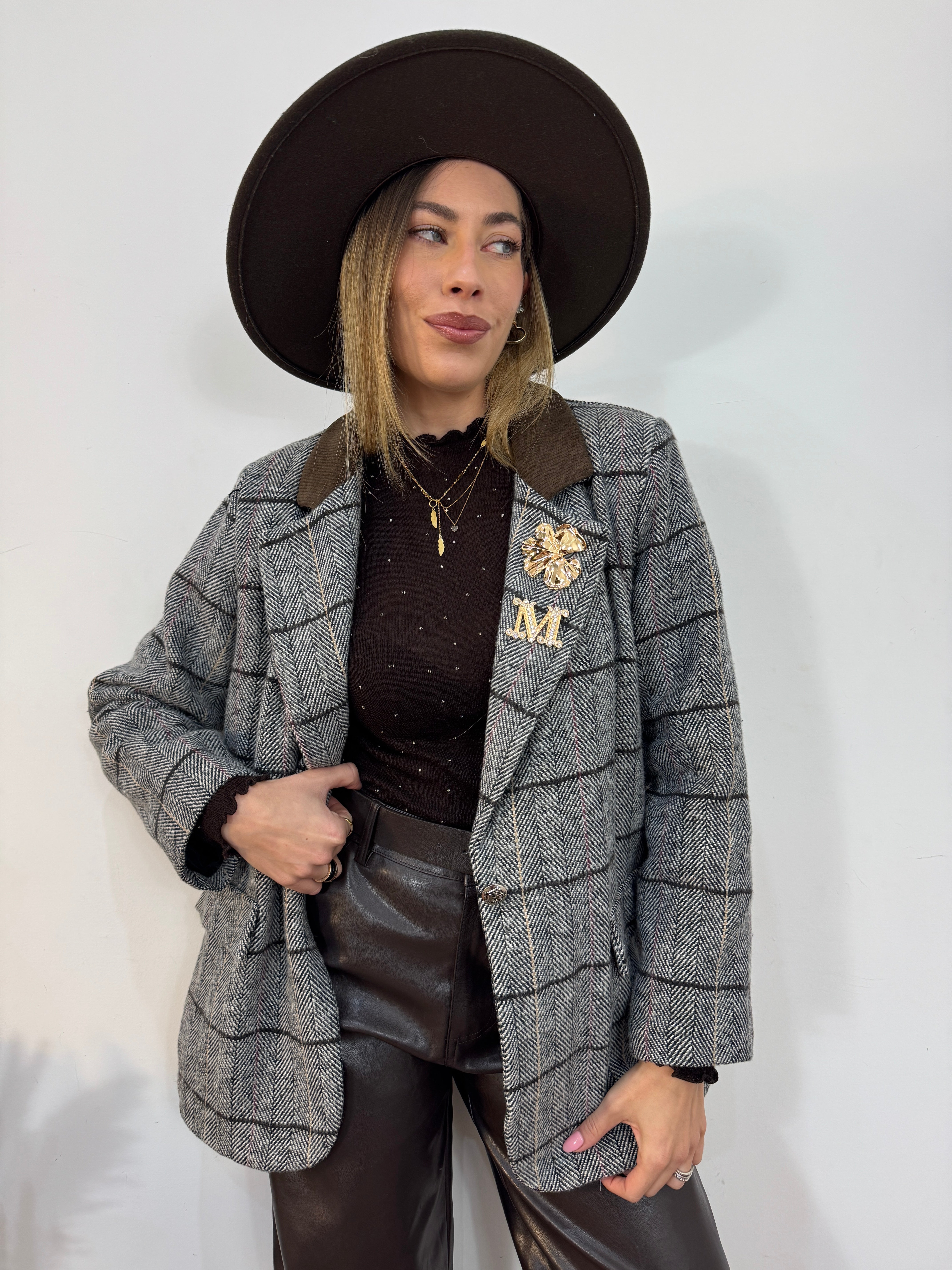 Giacca gloss spigata