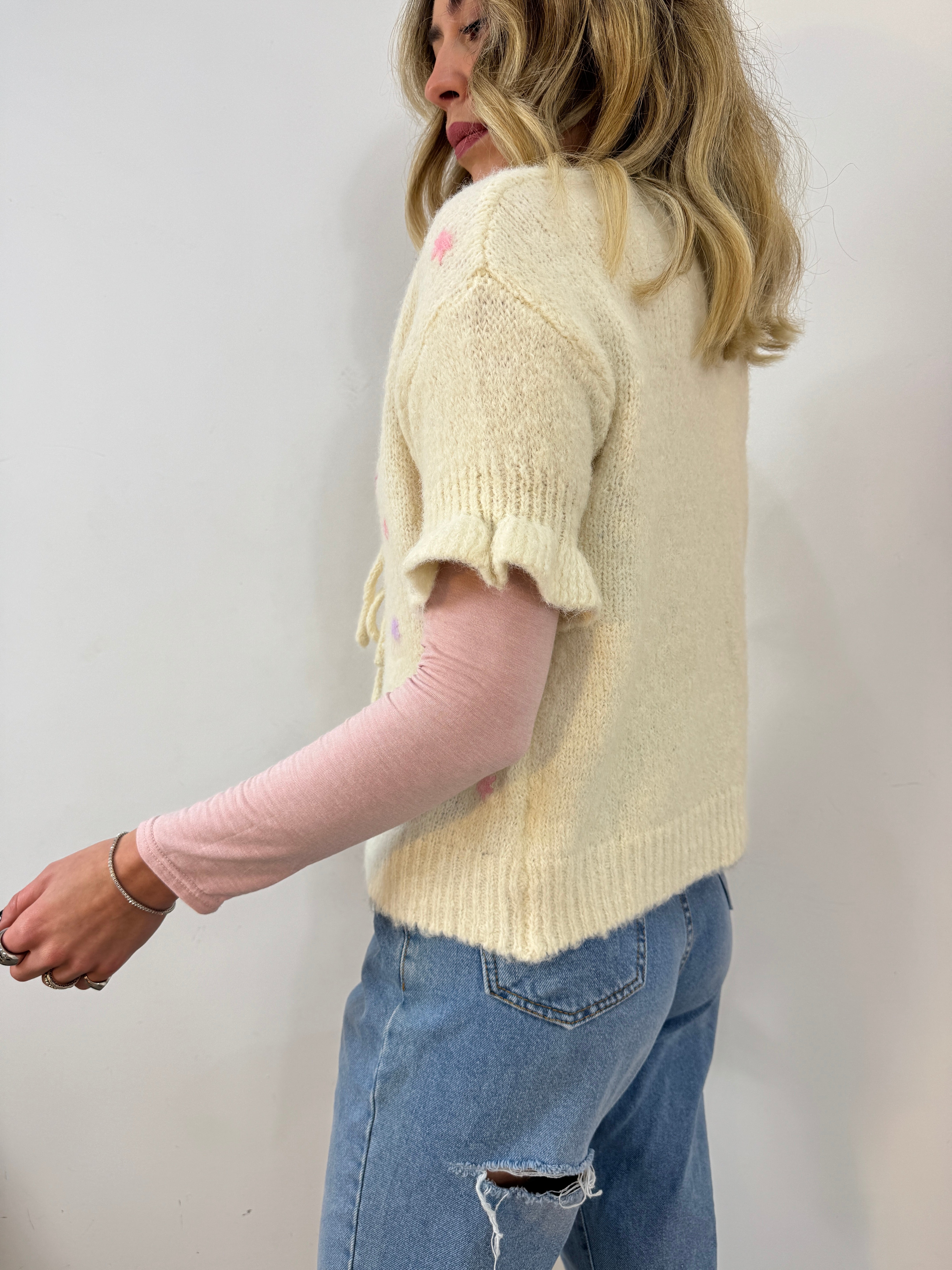 Maglia stelle di lana