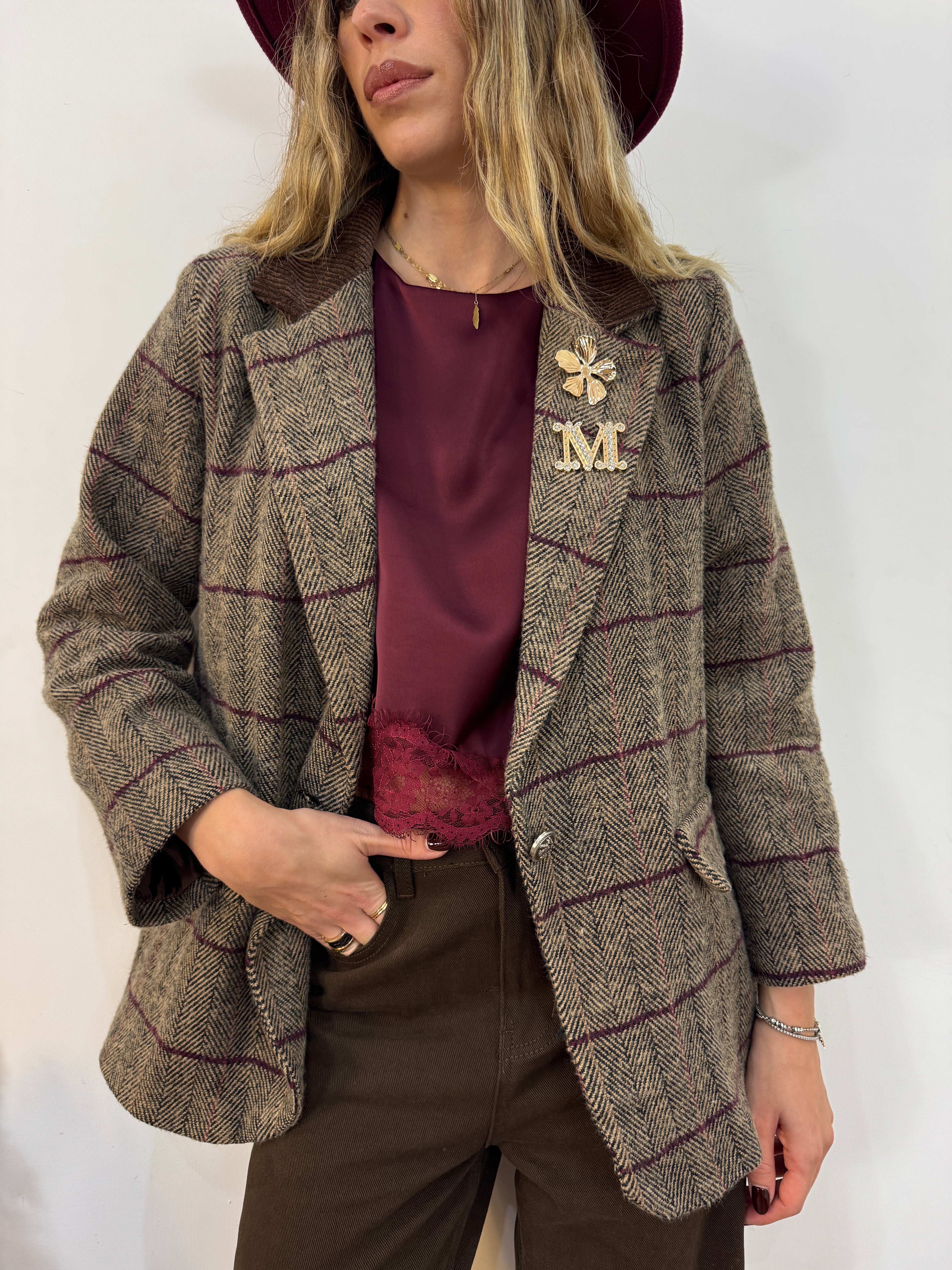 Giacca gloss spigata