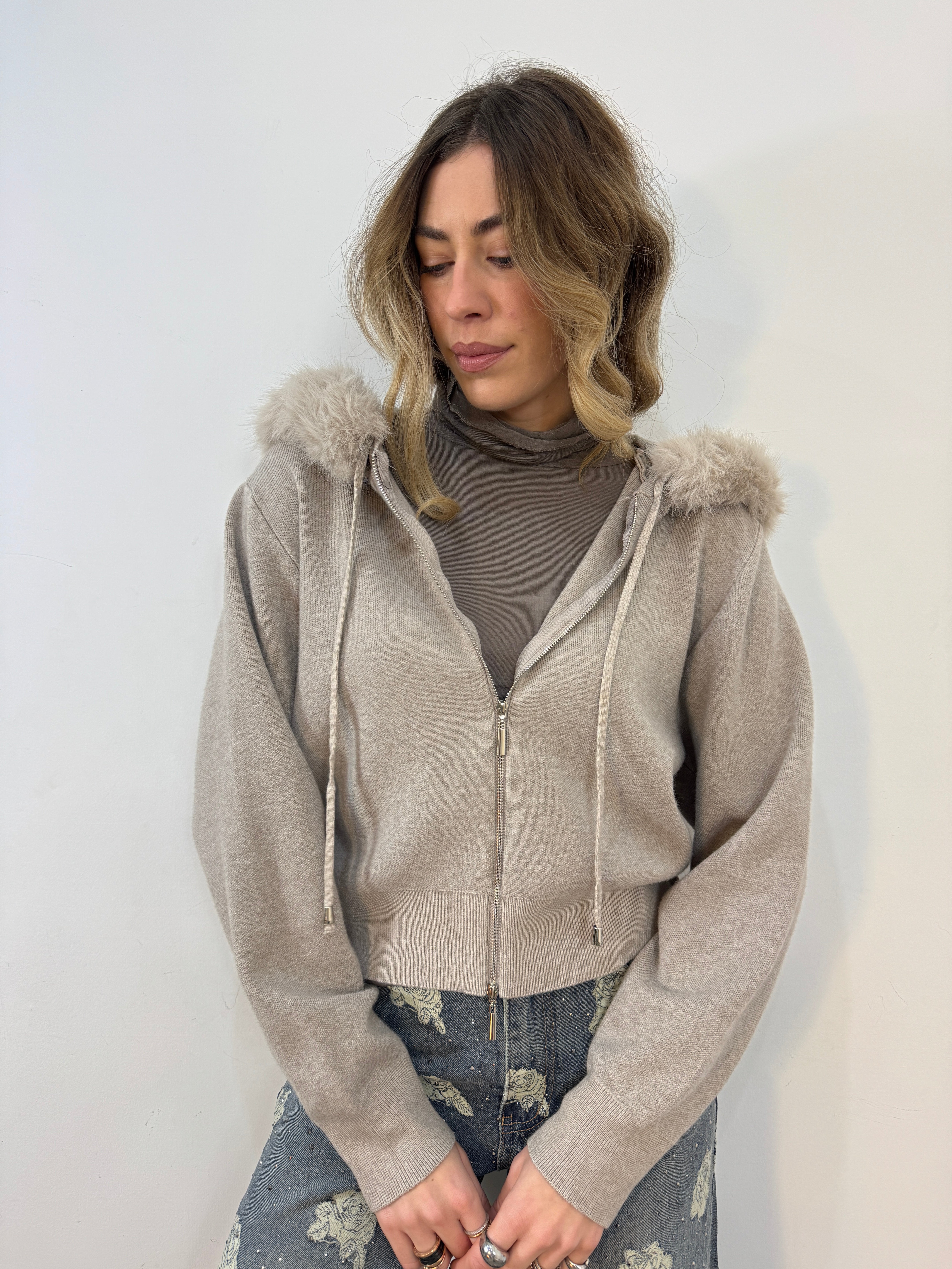 Cardigan monte bianco