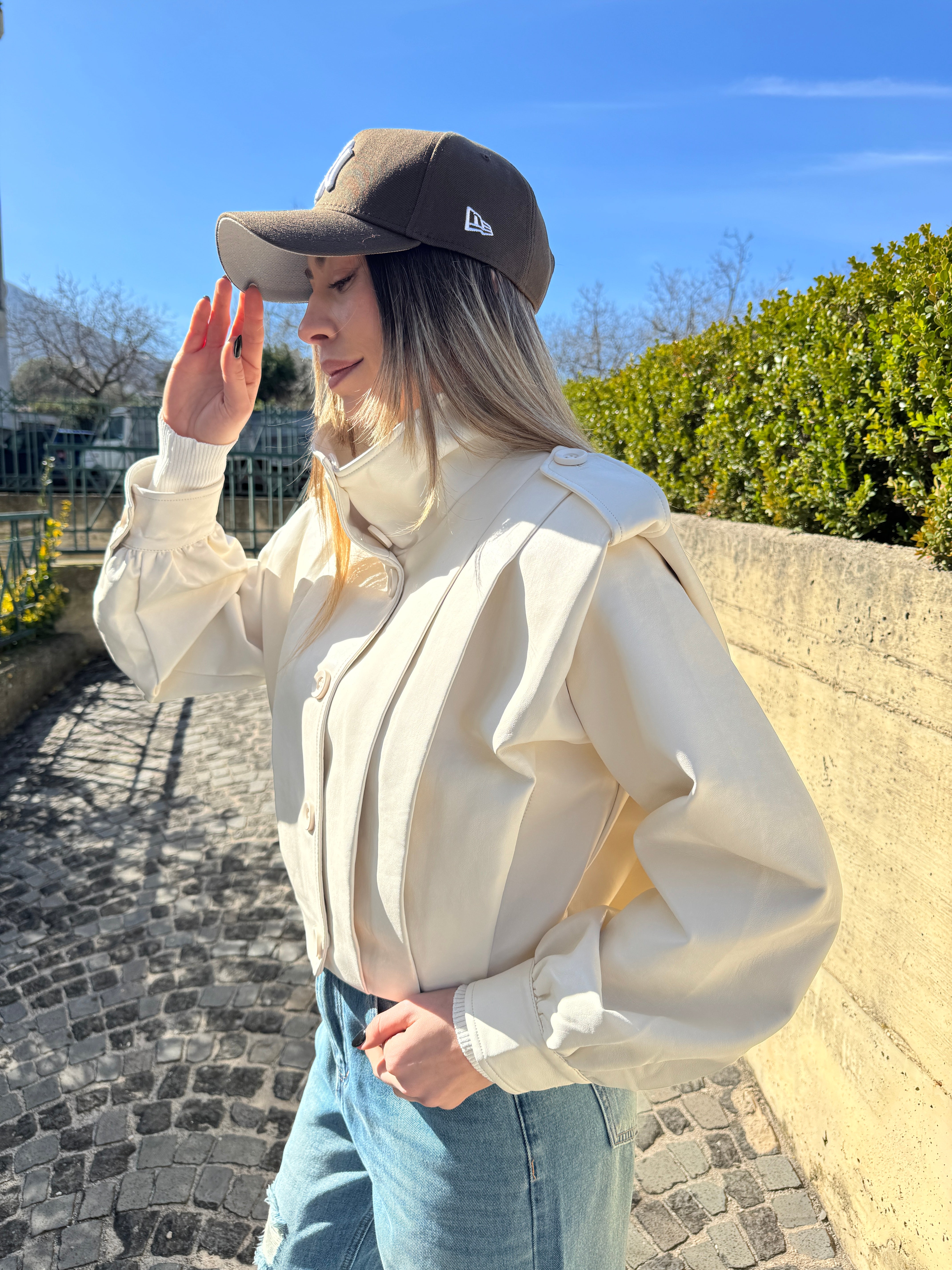 Giubbino similpelle ice