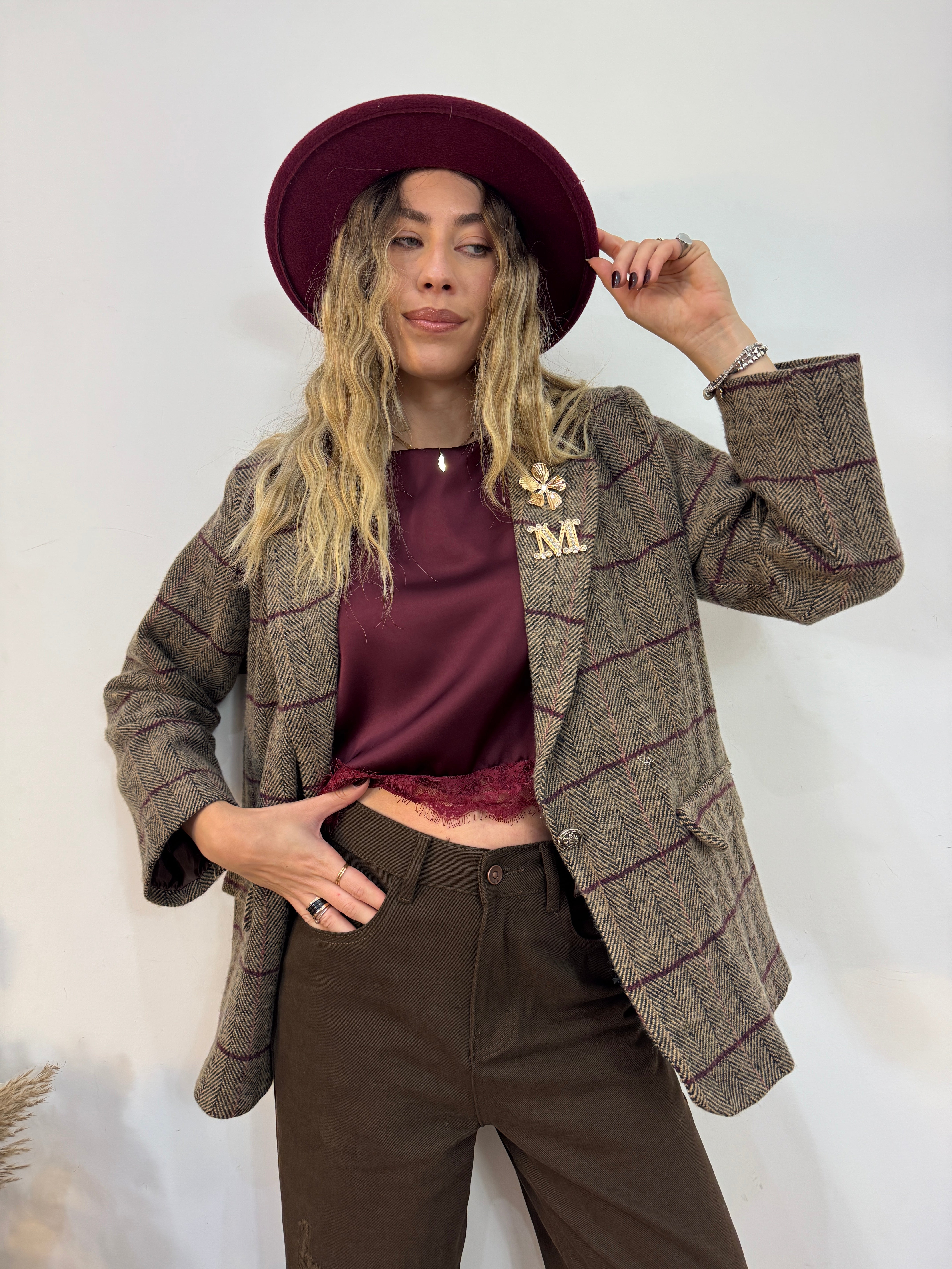 Giacca gloss spigata