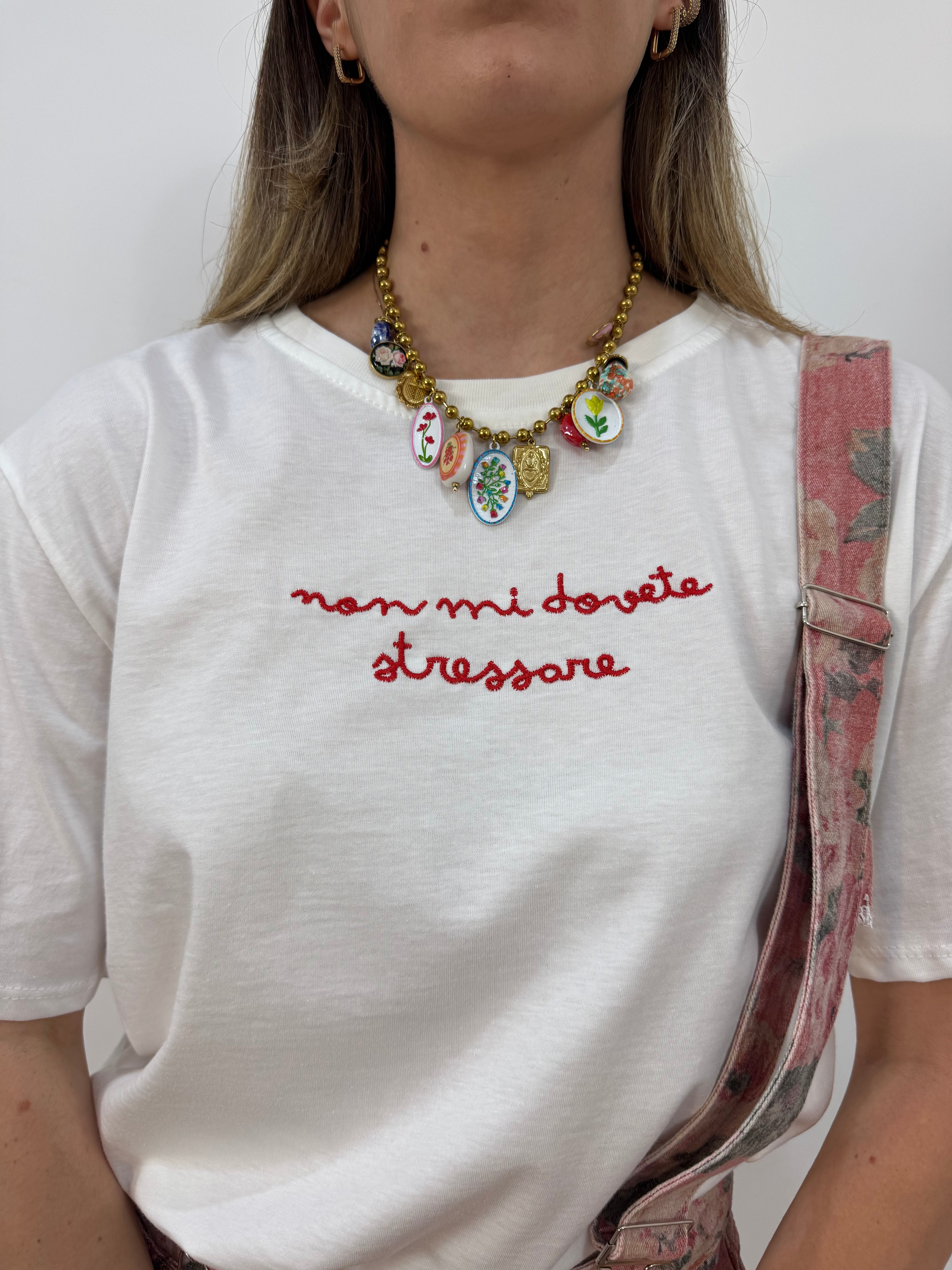 T shirt “Non mi stressate”