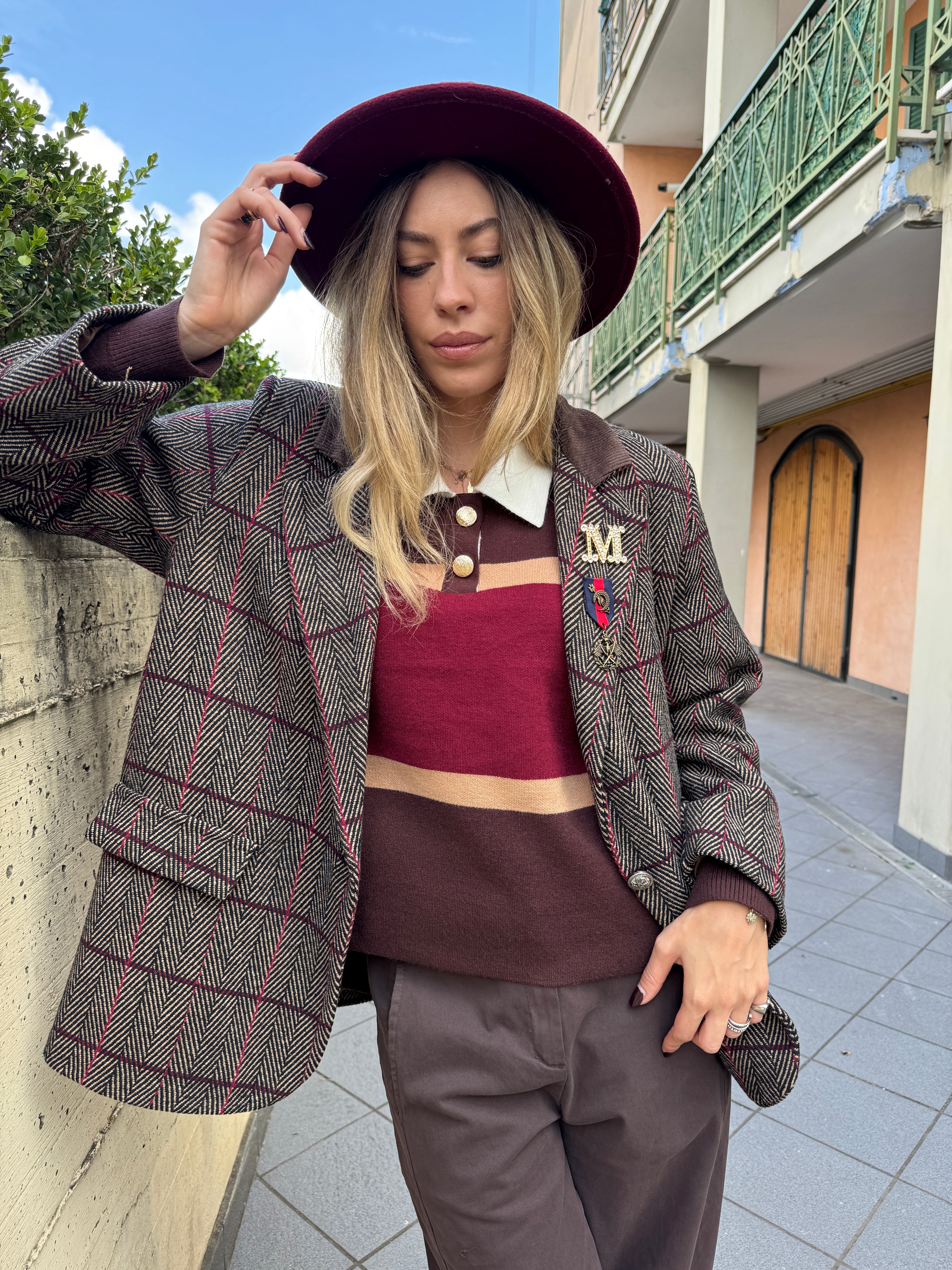 Maglia bordeaux Harvard