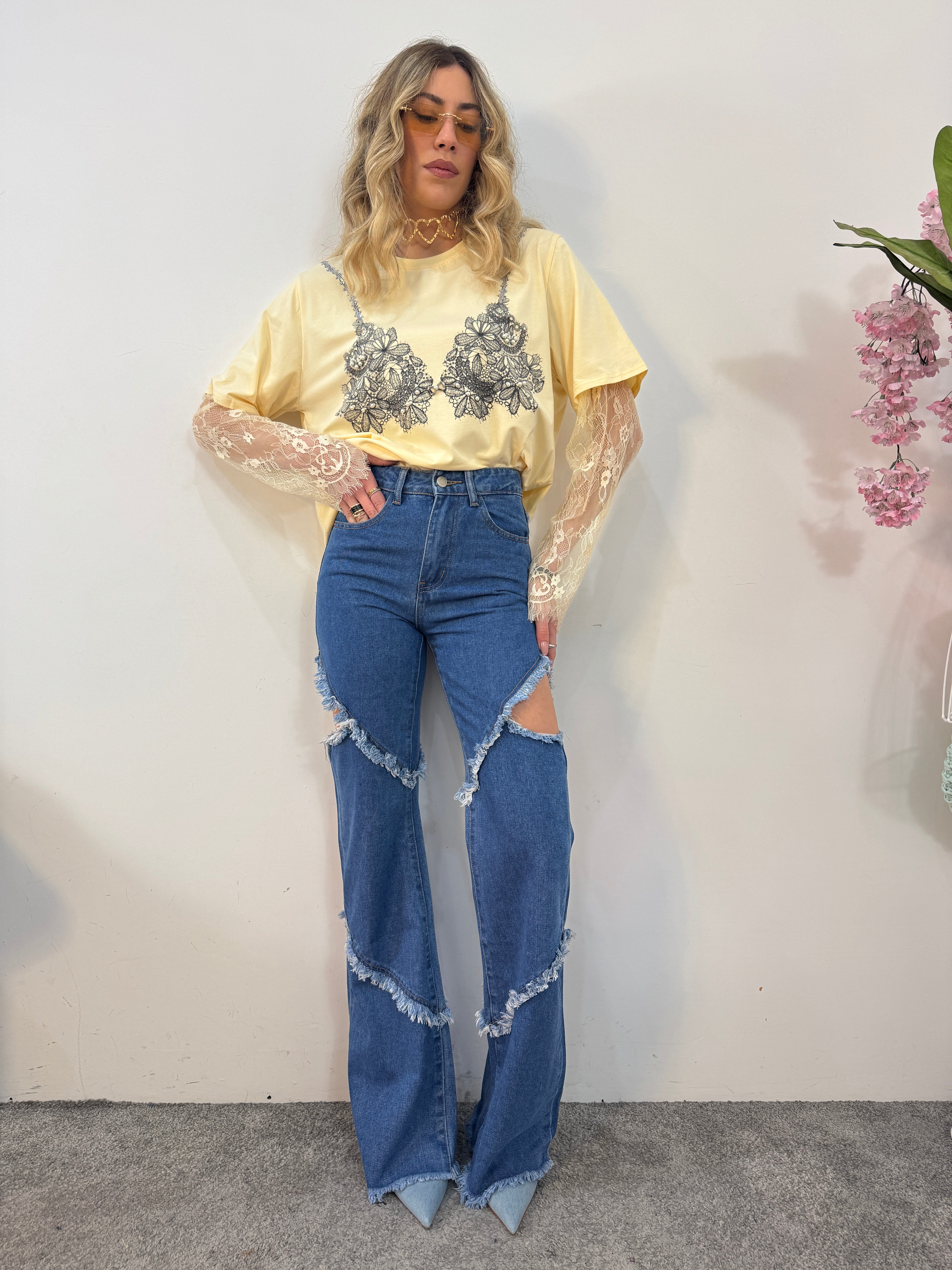 Jeans farfalla