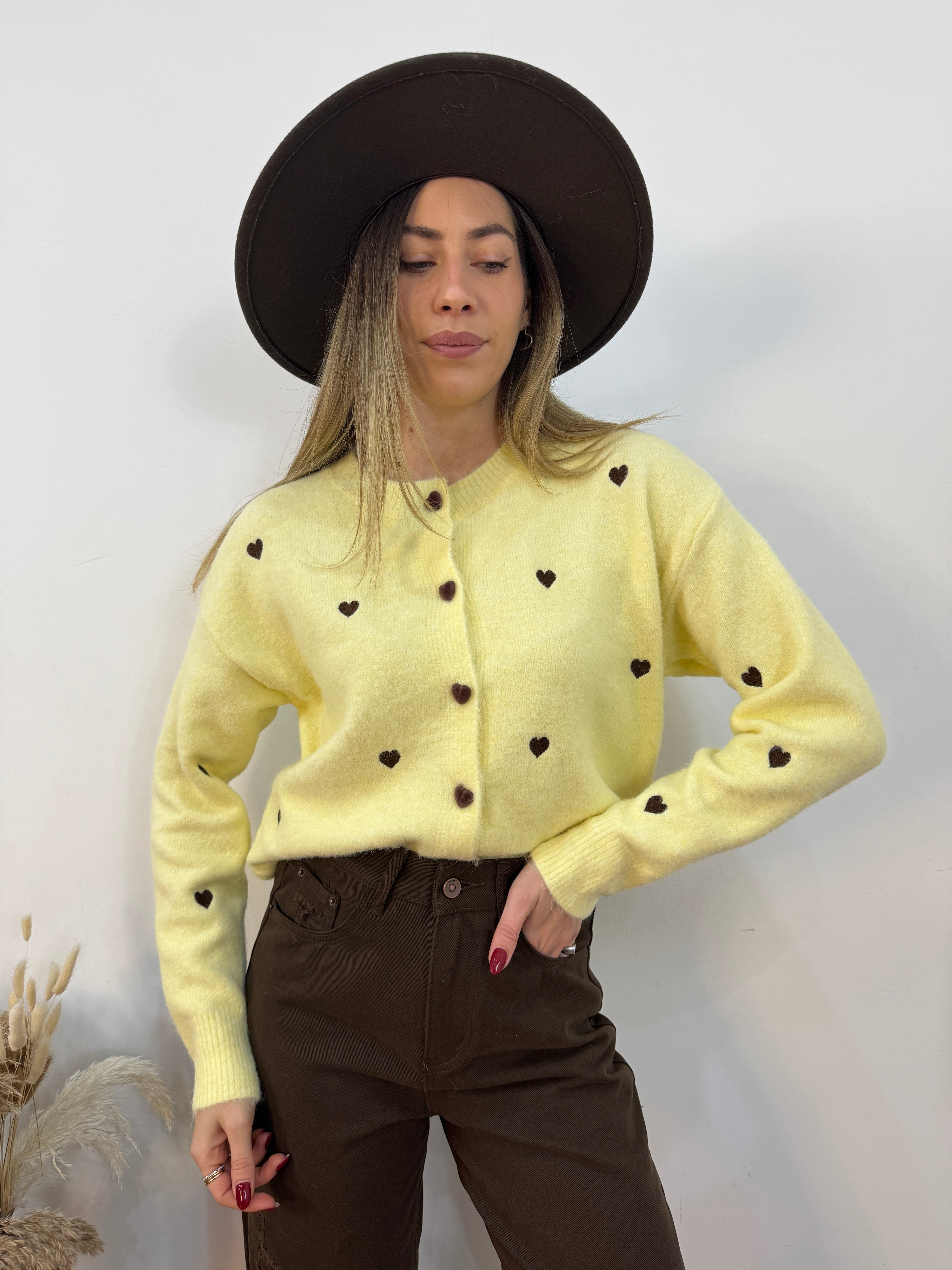 Cardigan pastello heart