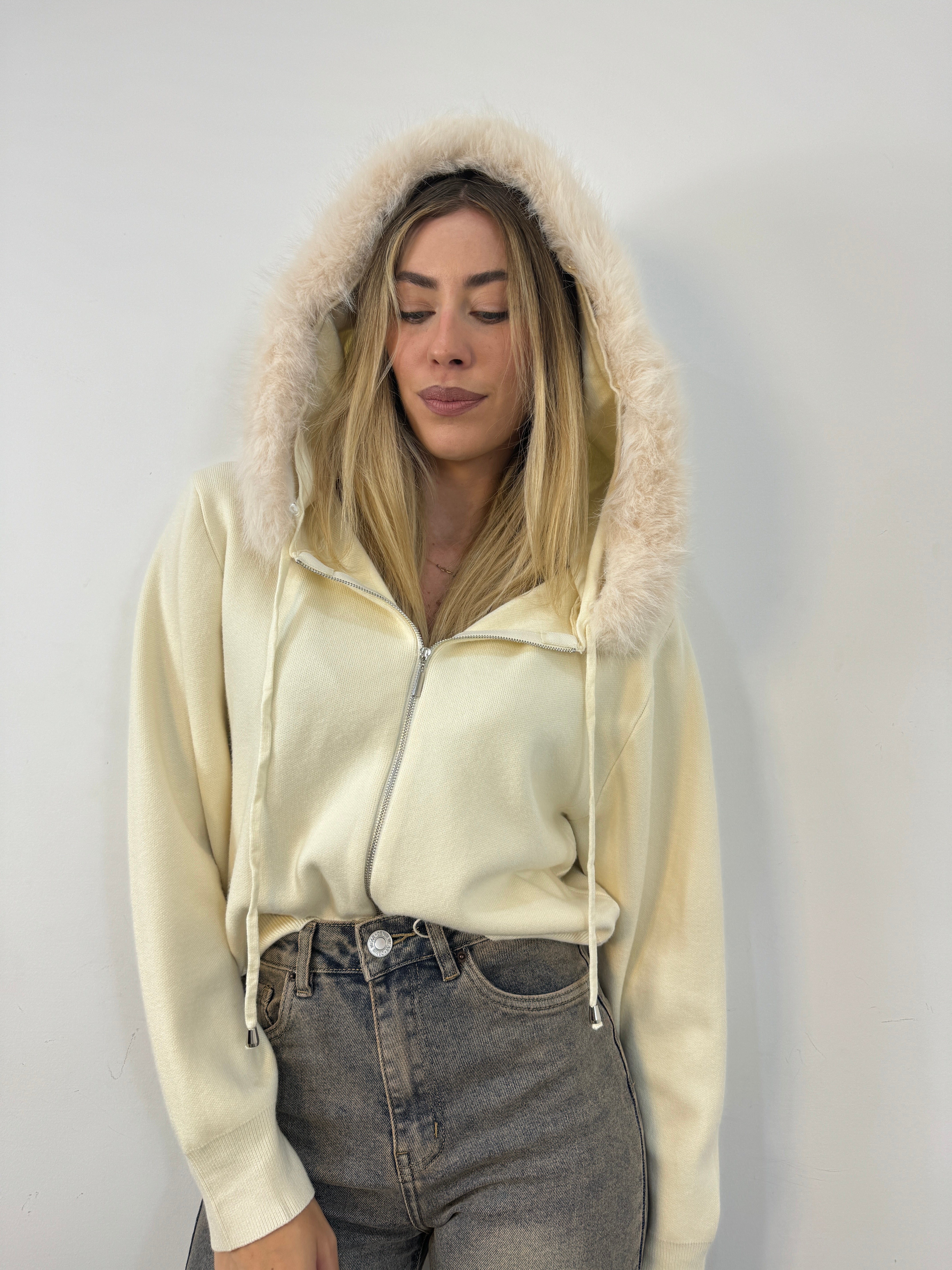 Cardigan monte bianco