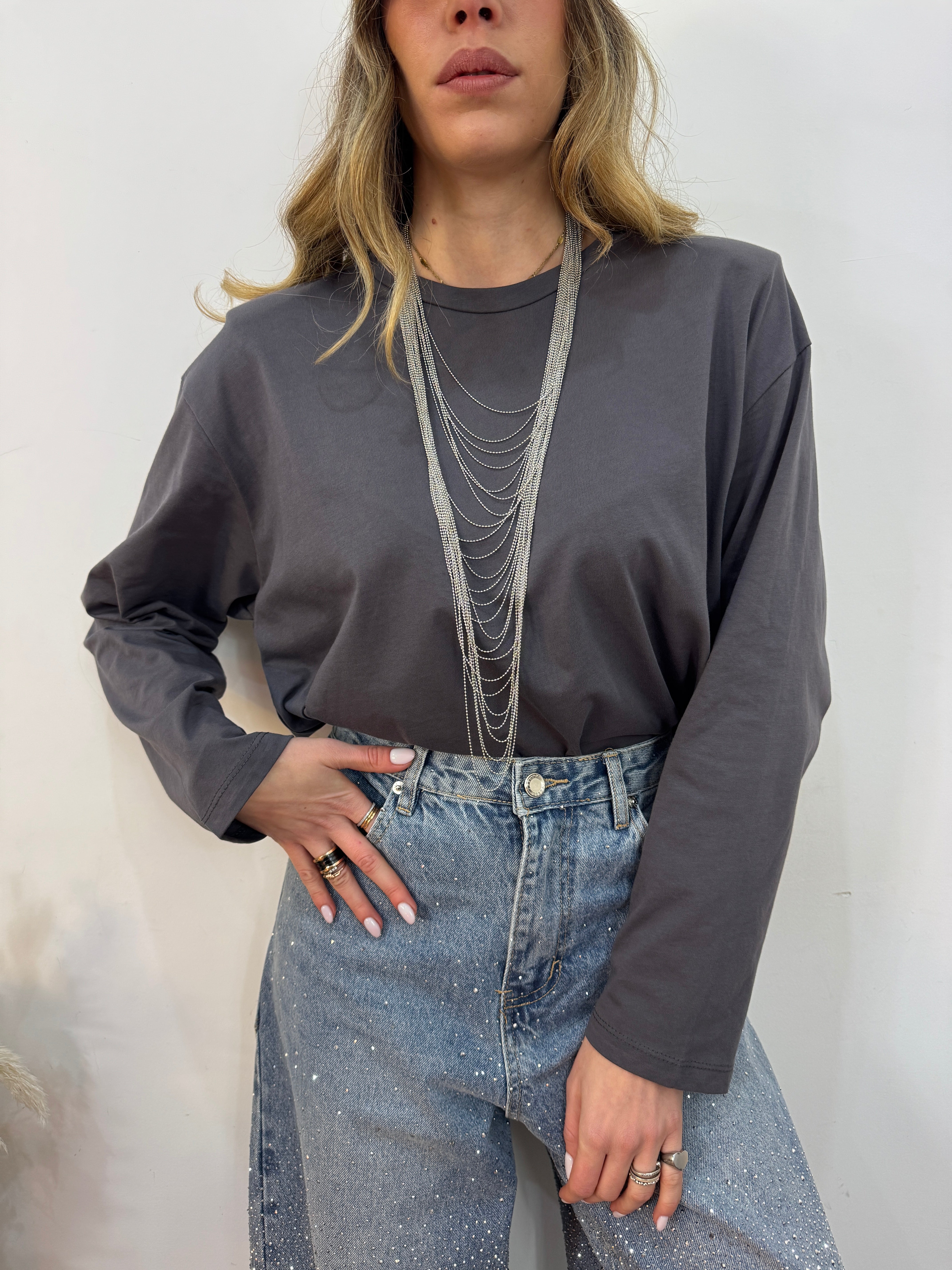 Maglia Spalline girocollo