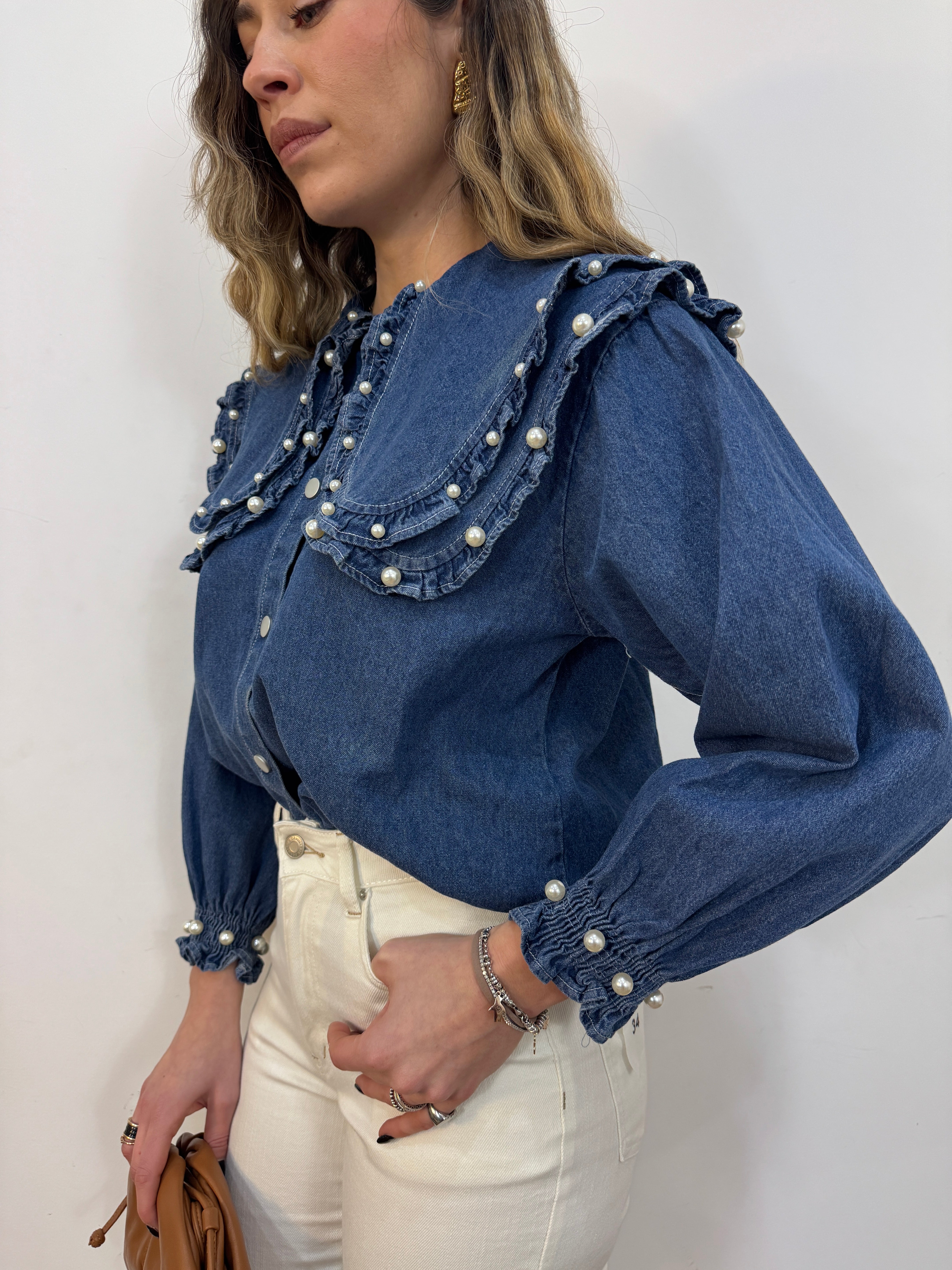 Camicia perlage