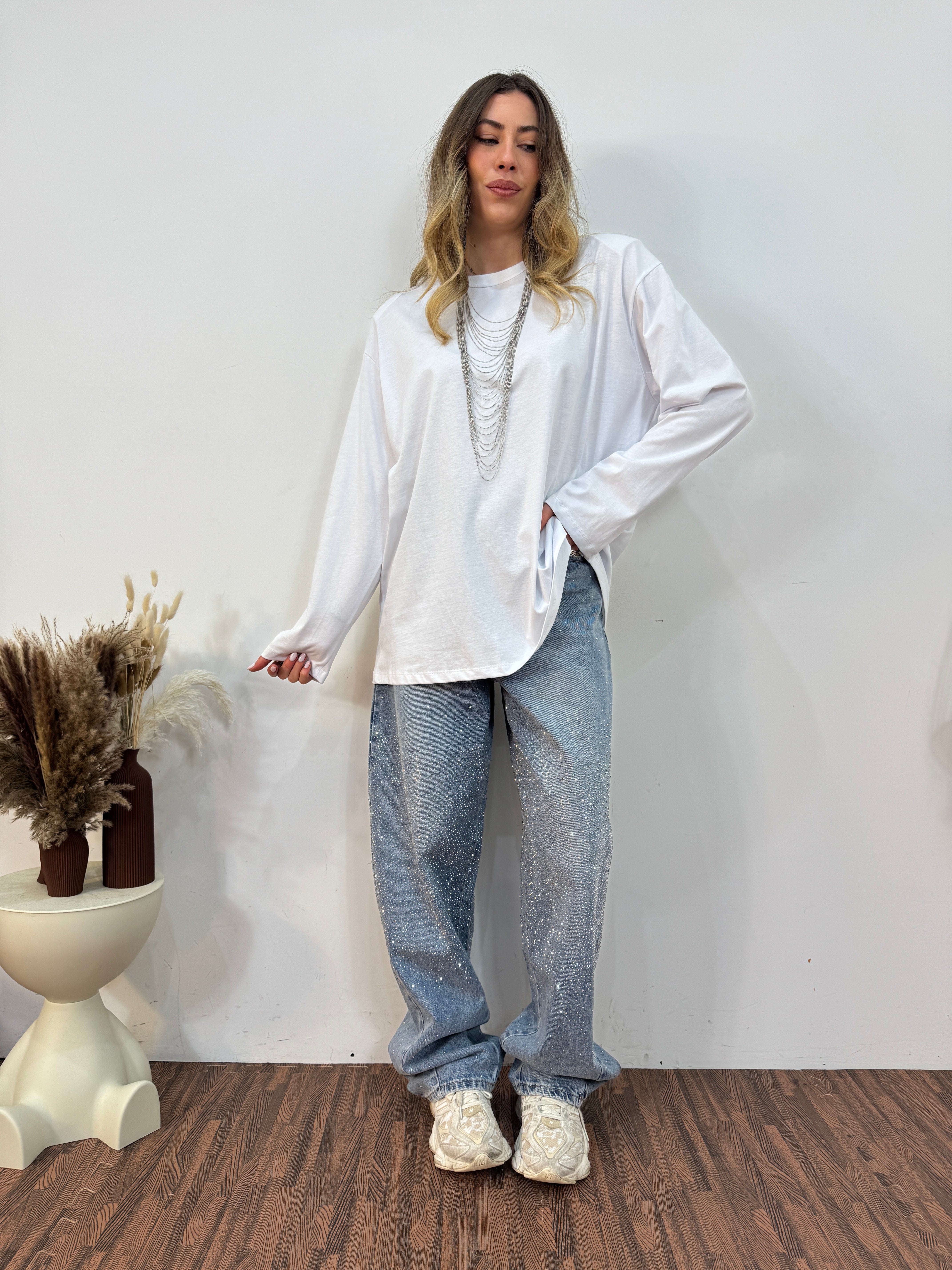 Maglia Spalline girocollo