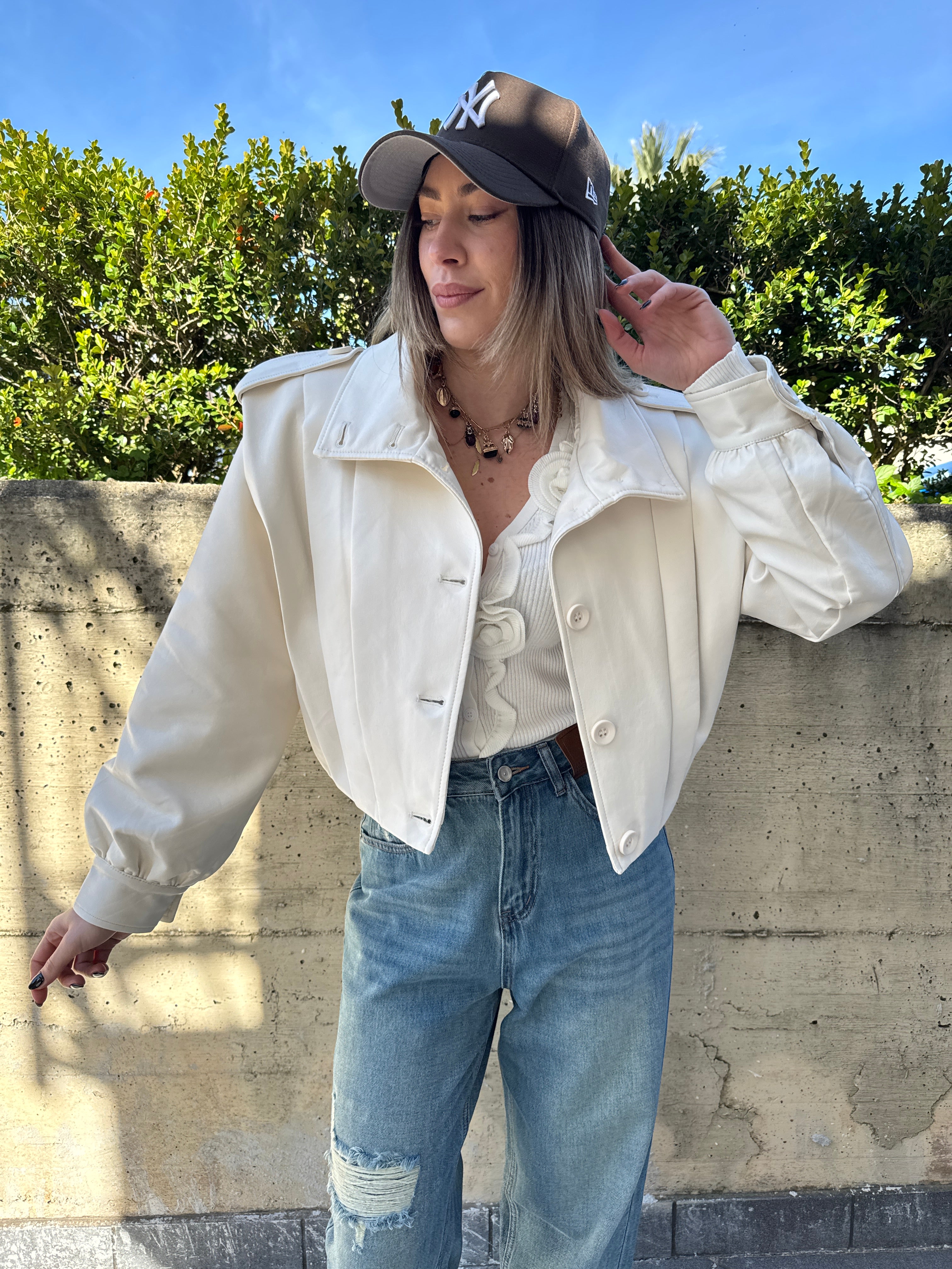 Giubbino similpelle ice