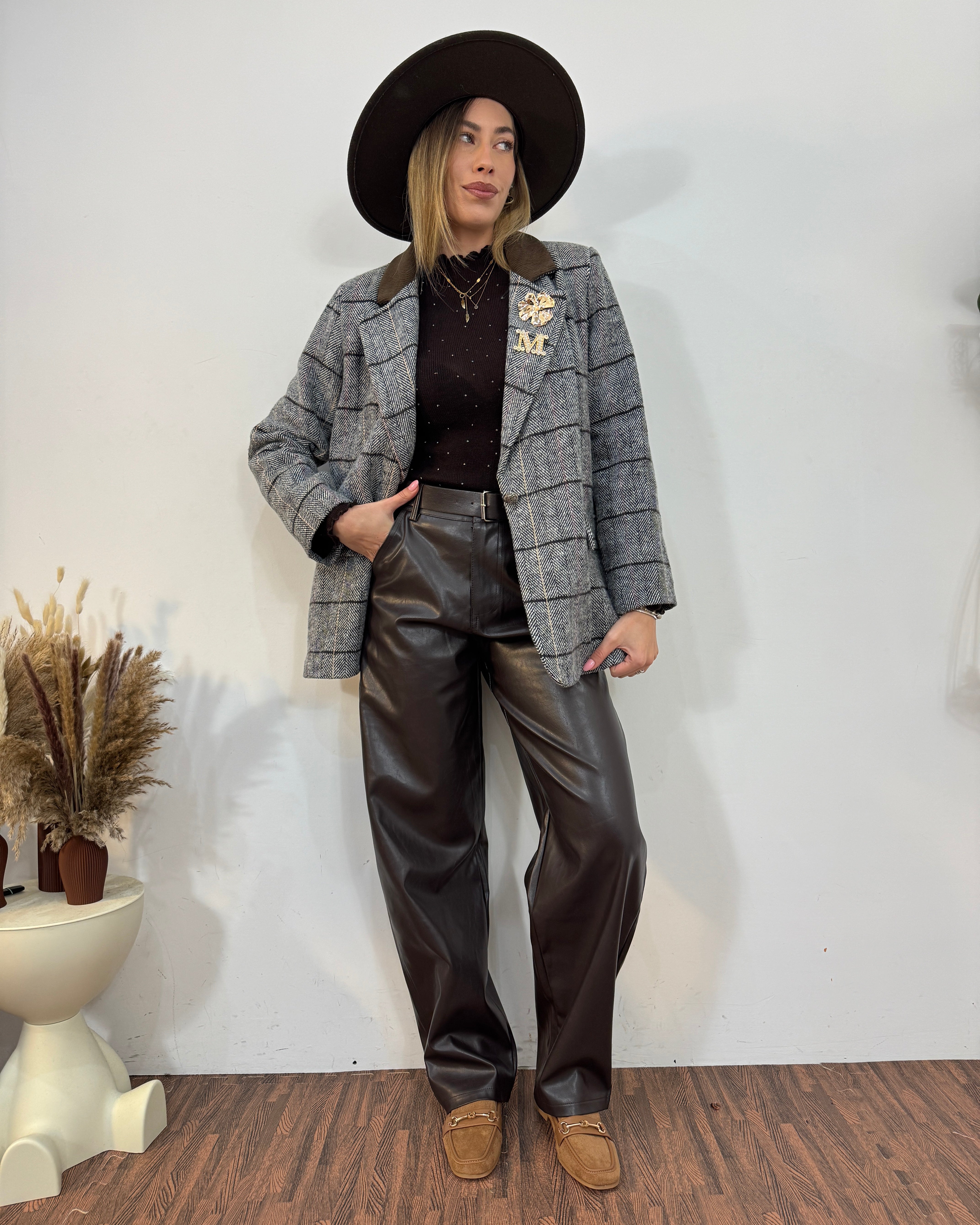 Giacca gloss spigata