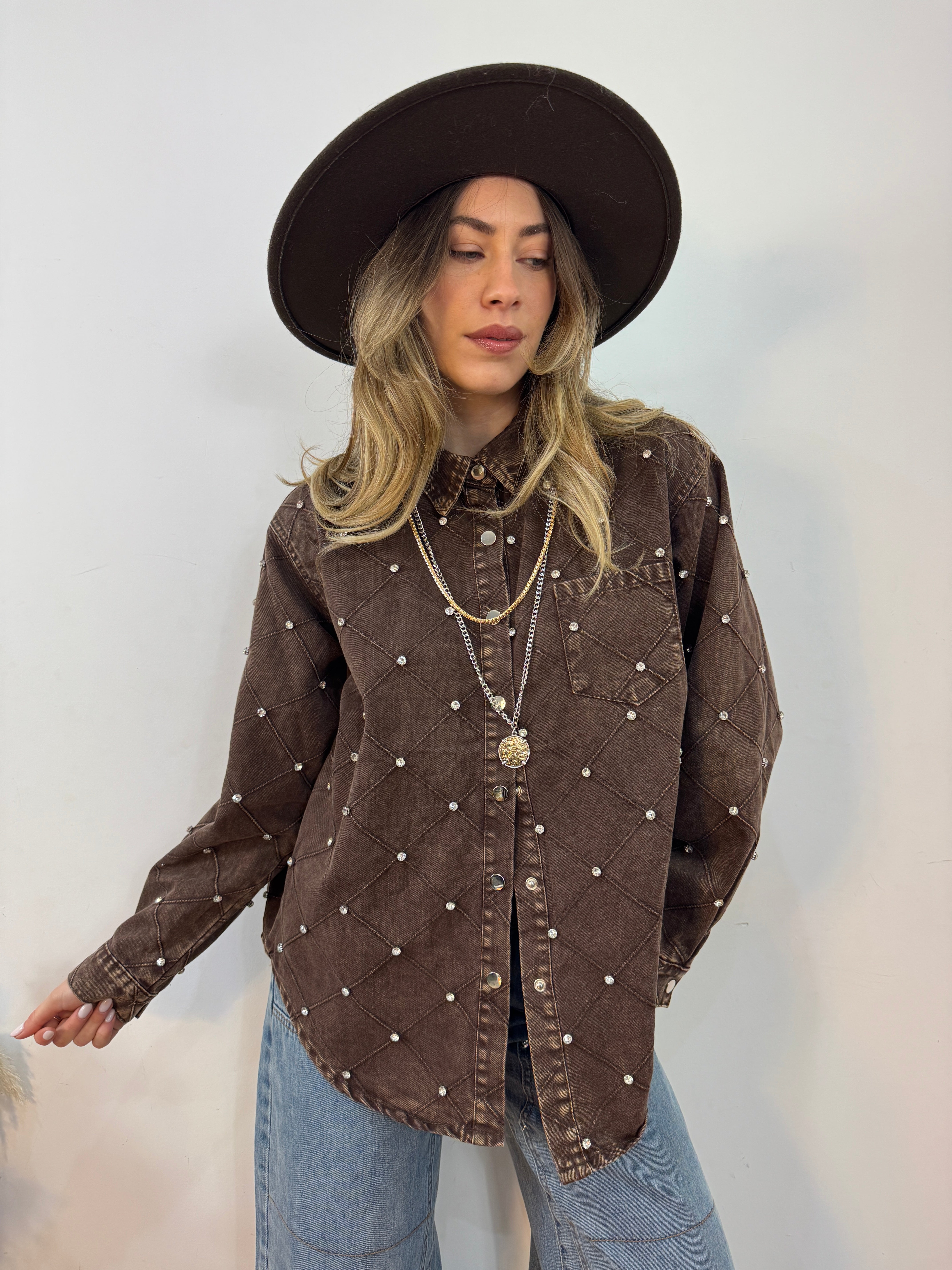 Camicia rombi gioiello