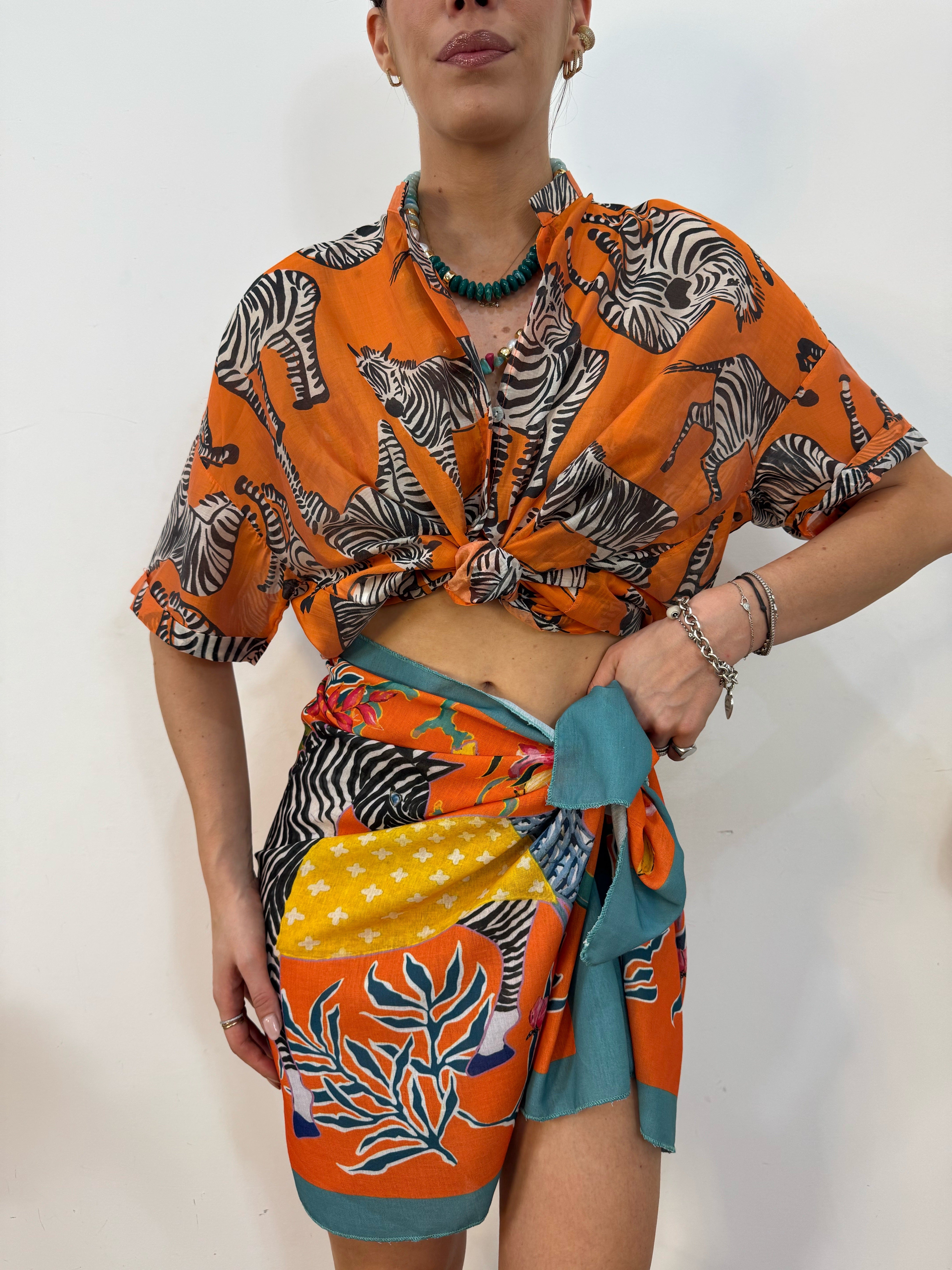 Camicia zebra