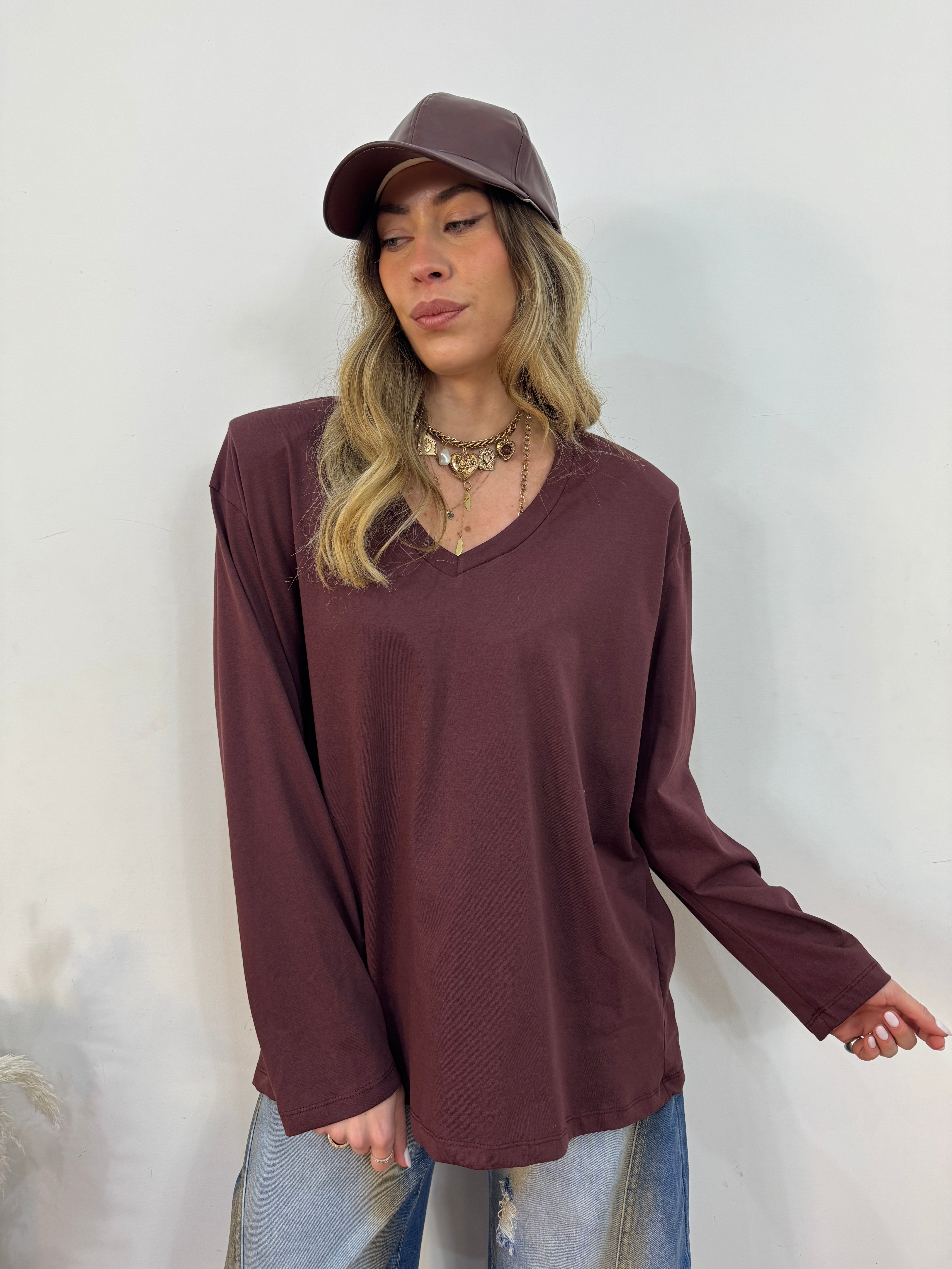 Maglia Spalline scollo “V”