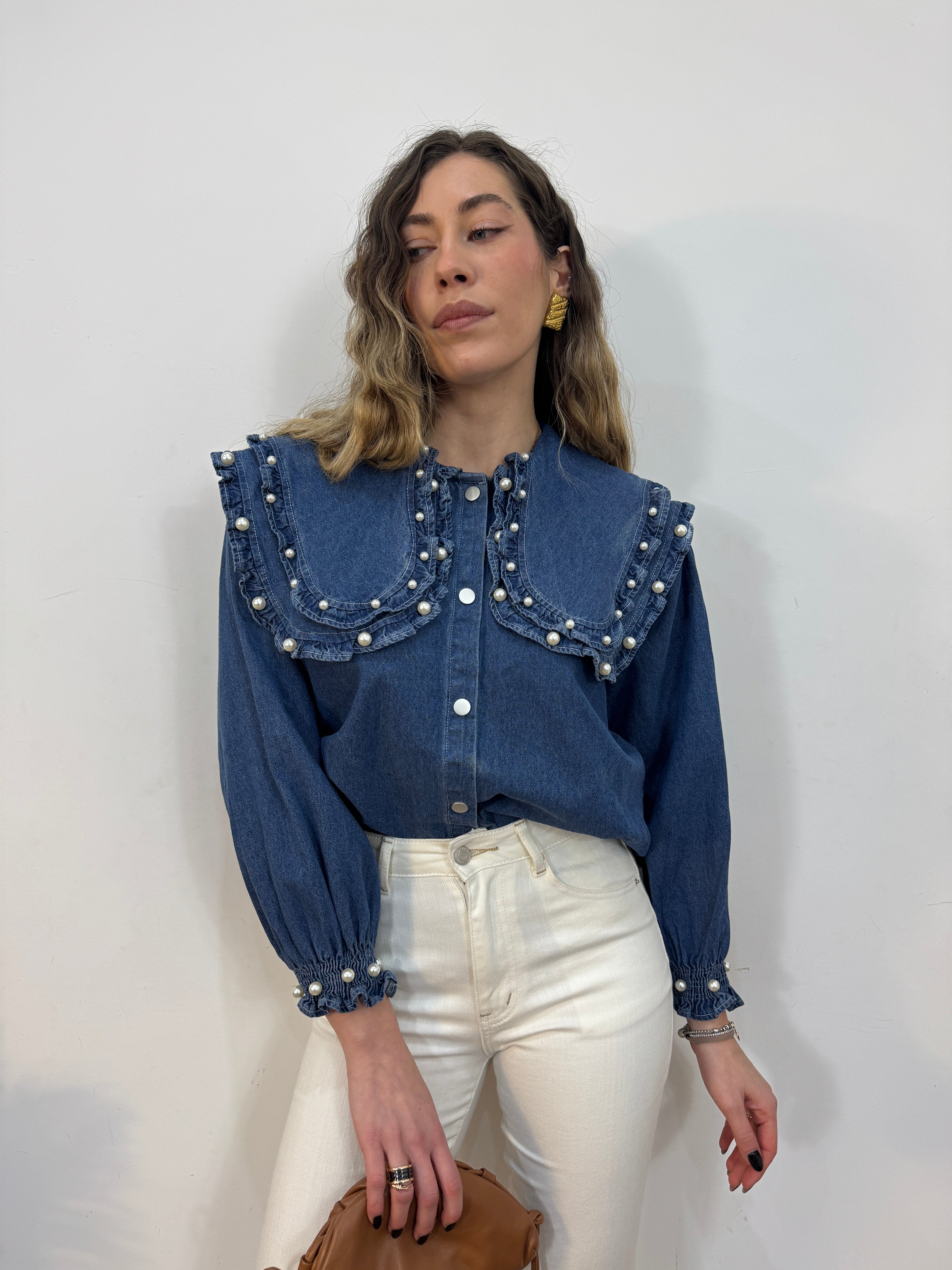 Camicia perlage
