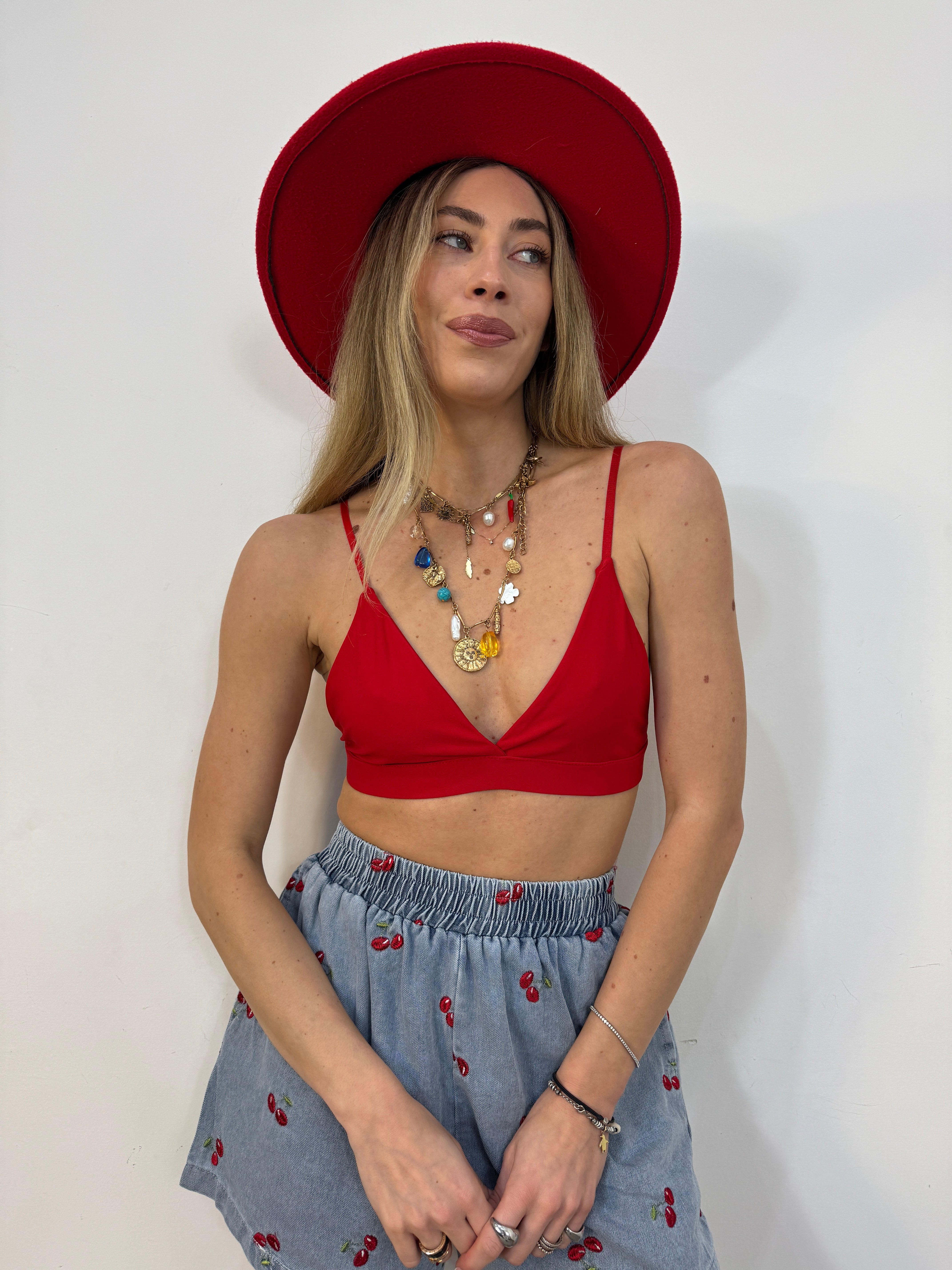 Bralette cherry