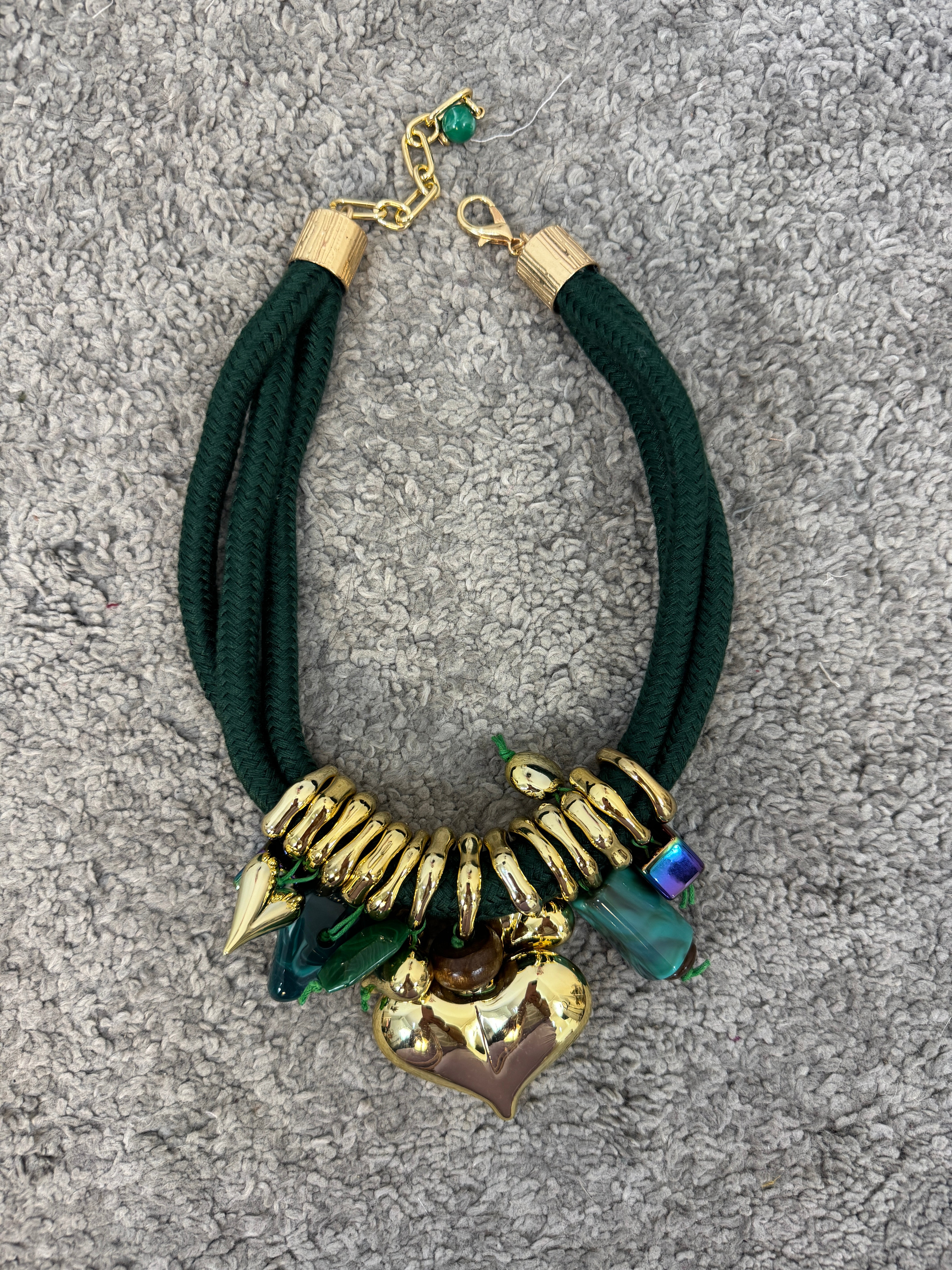 Collana Titanic verde