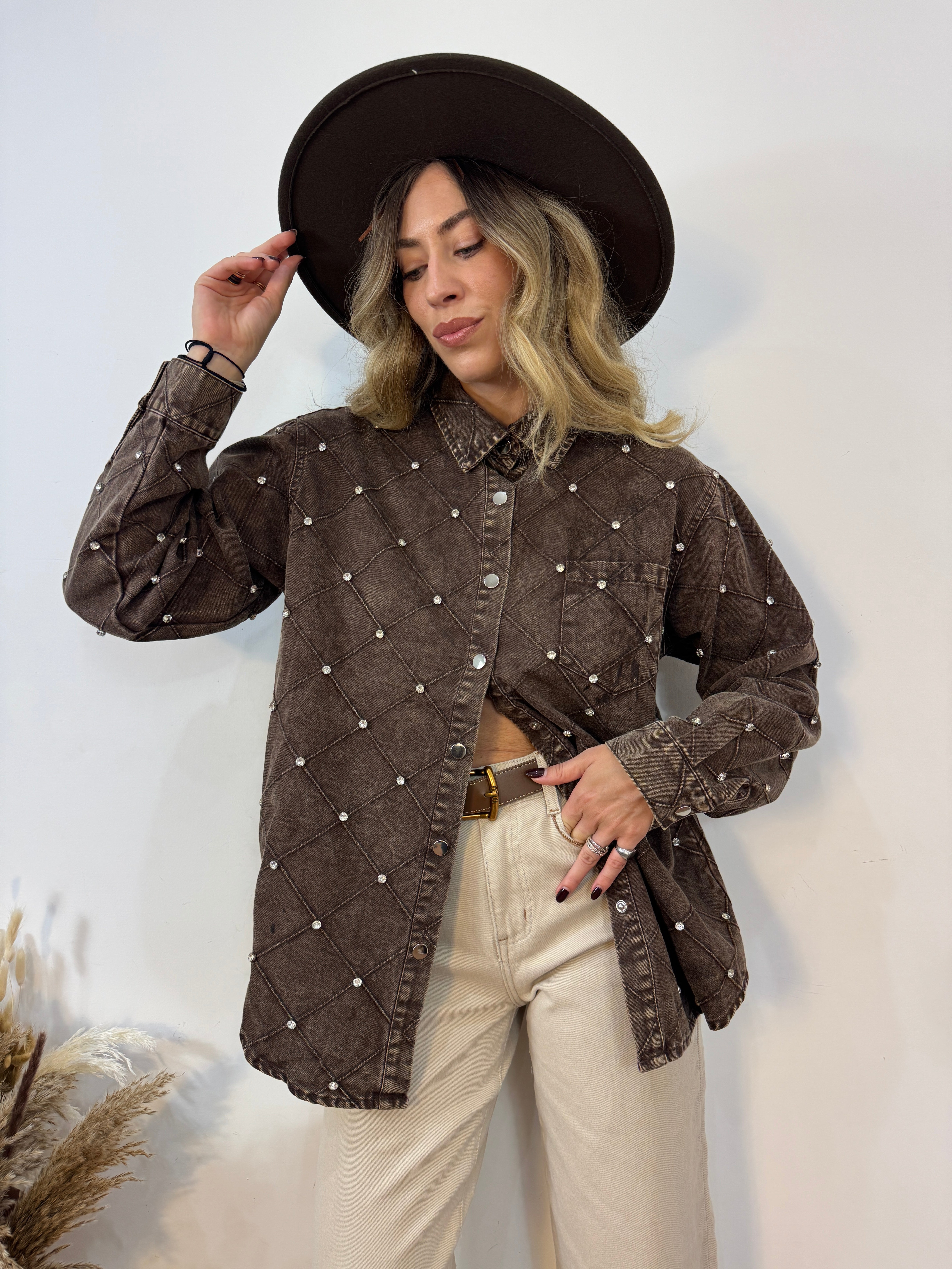 Camicia rombi gioiello