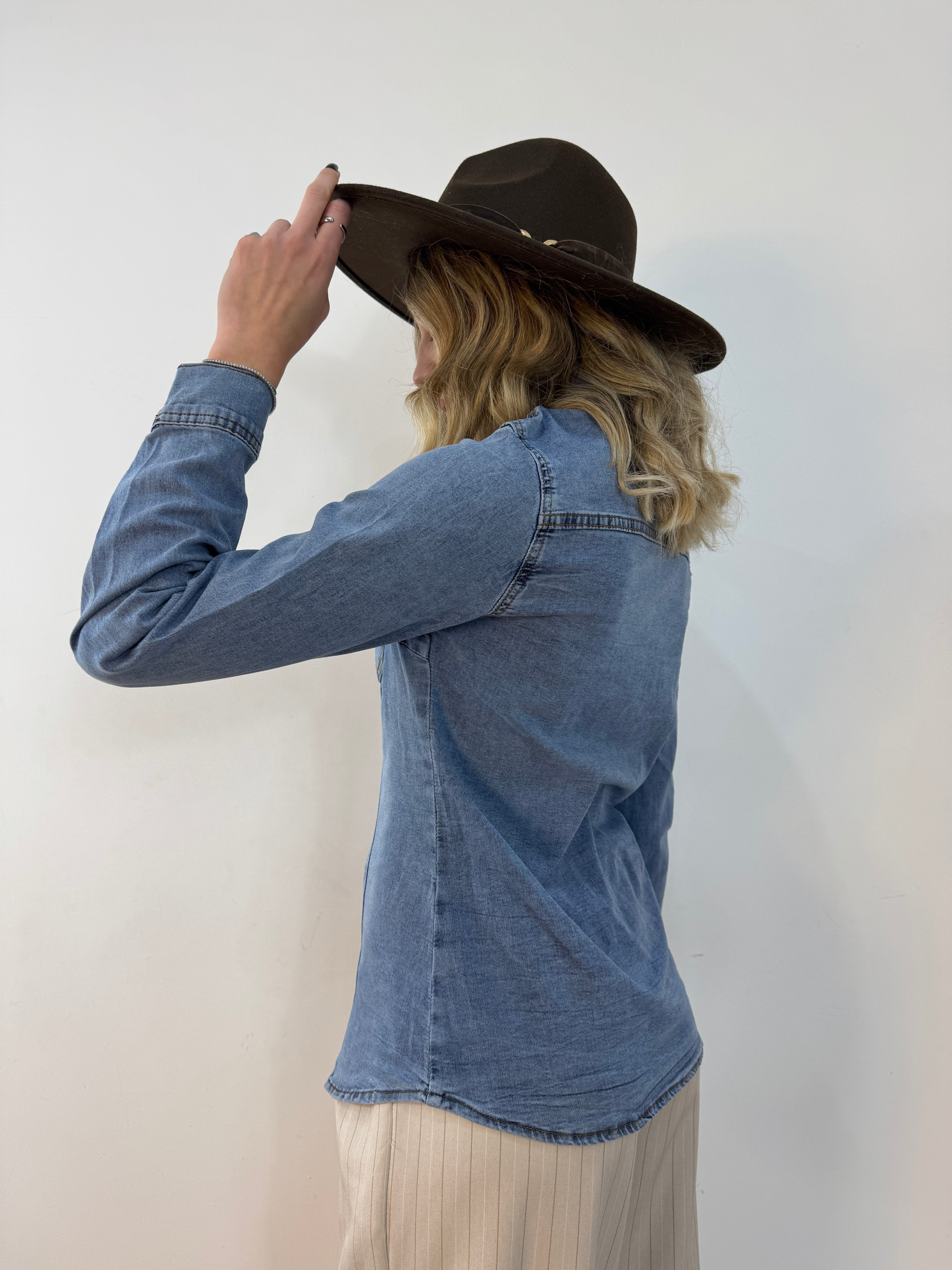 Camicia skinny denim