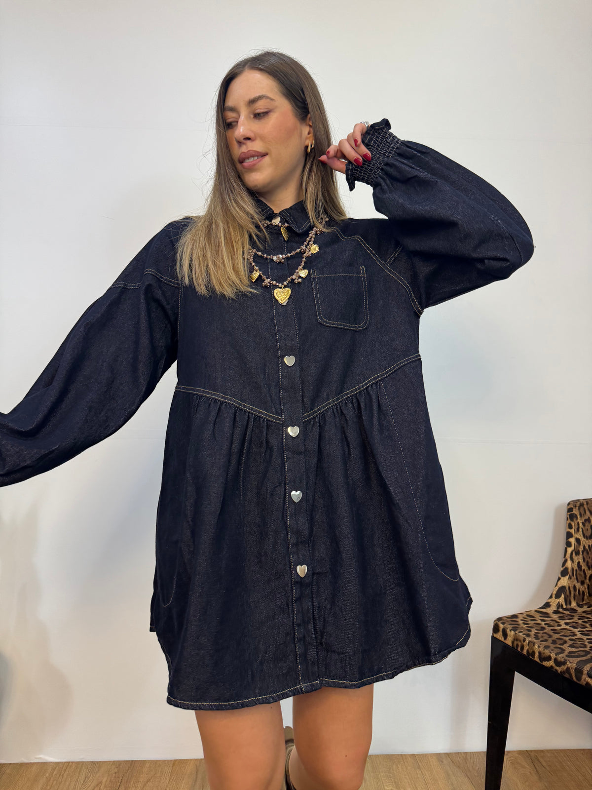 Abito Denim Heart