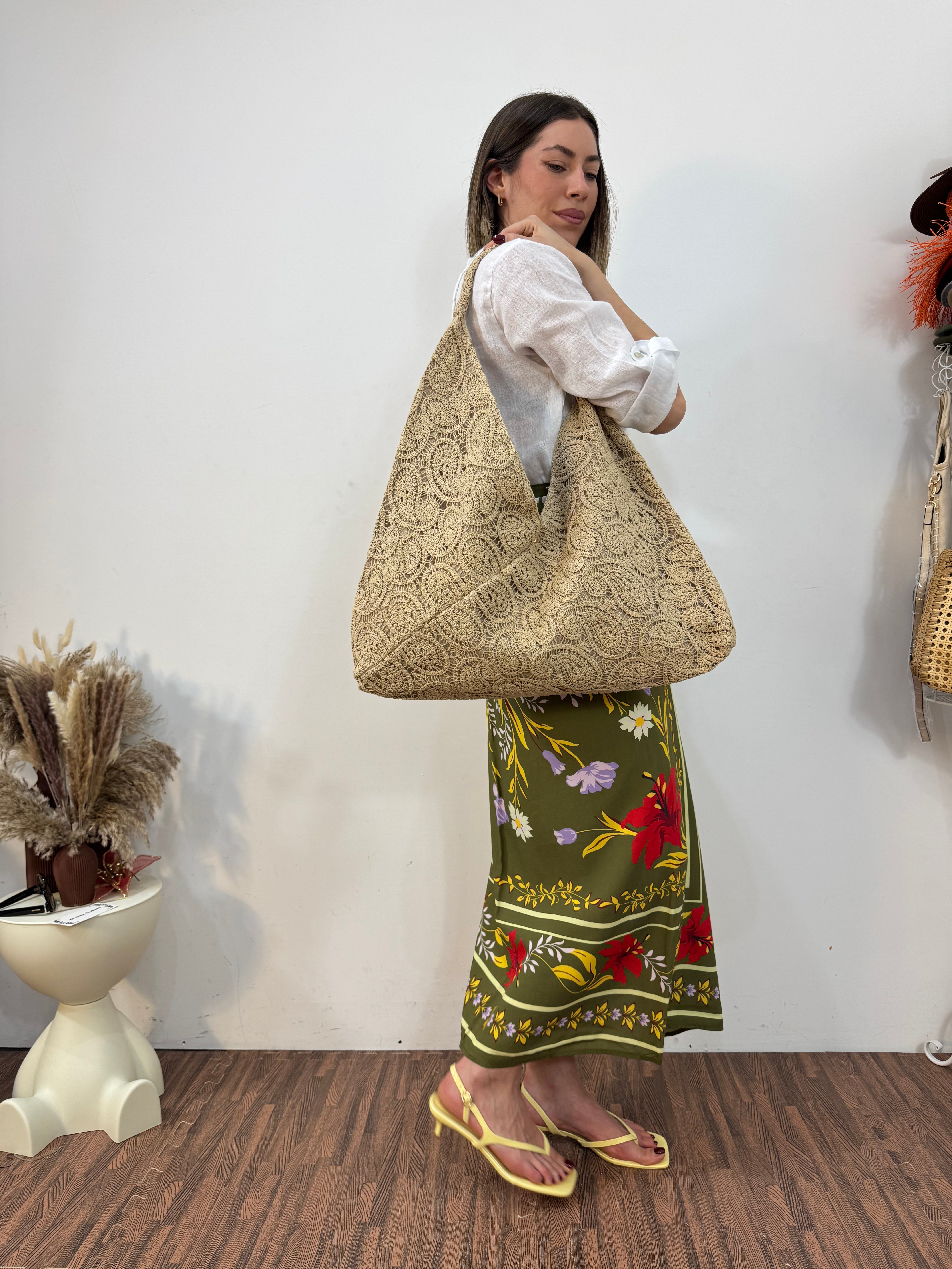 Maxi borsa macrame’