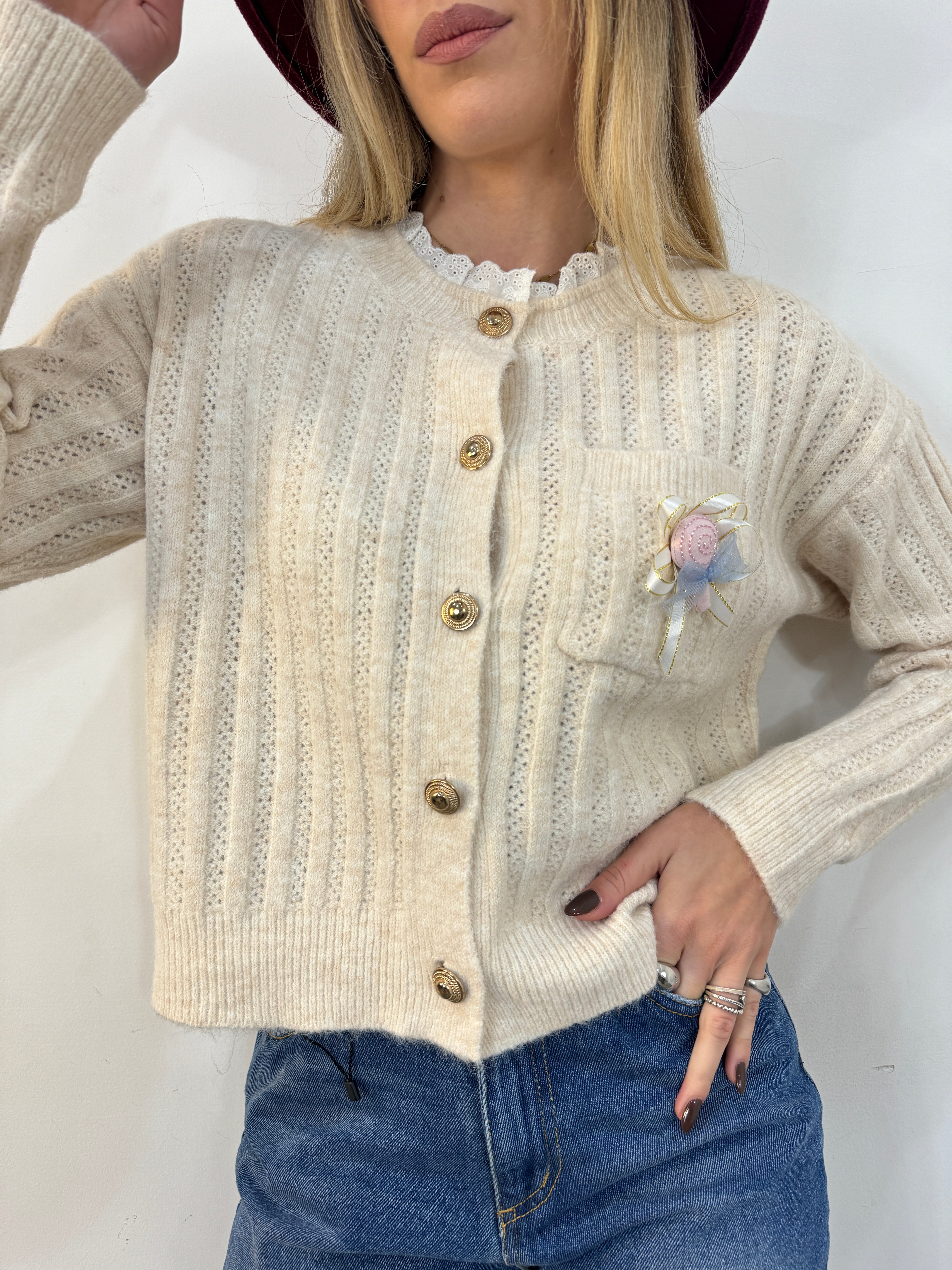 Cardigan caramella