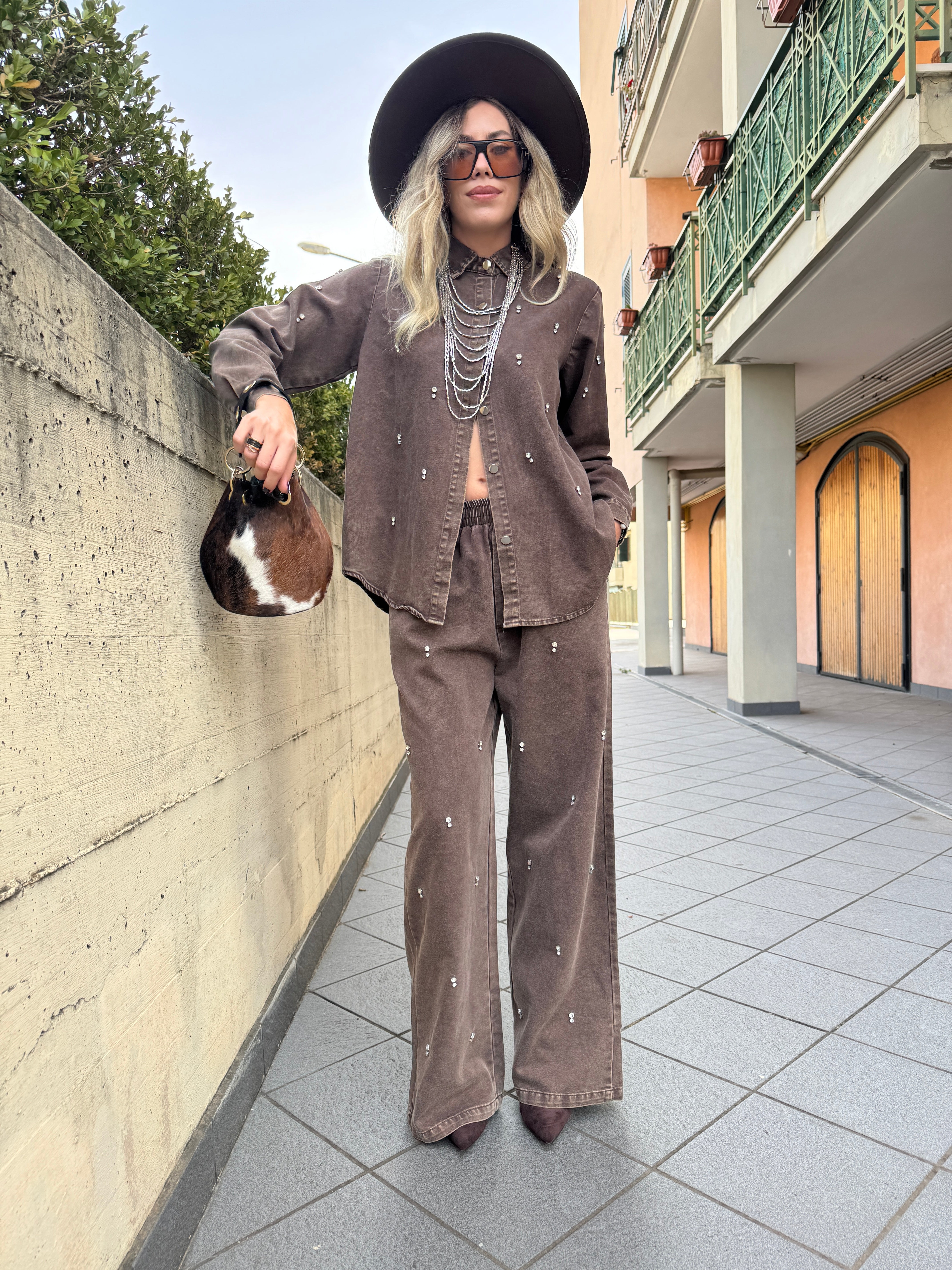 Coordinato Denim chocolate