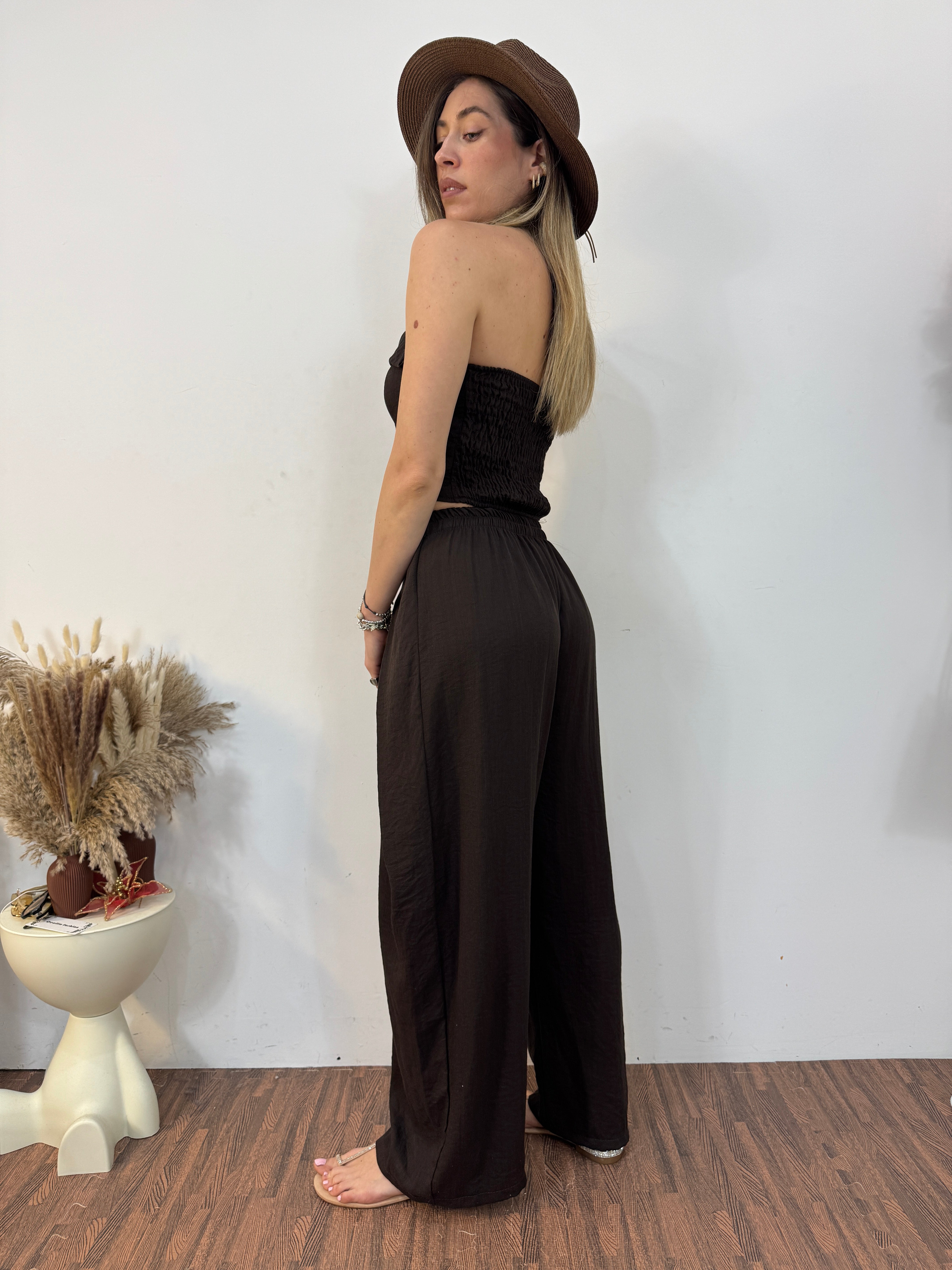 Coordinato top con risvolto