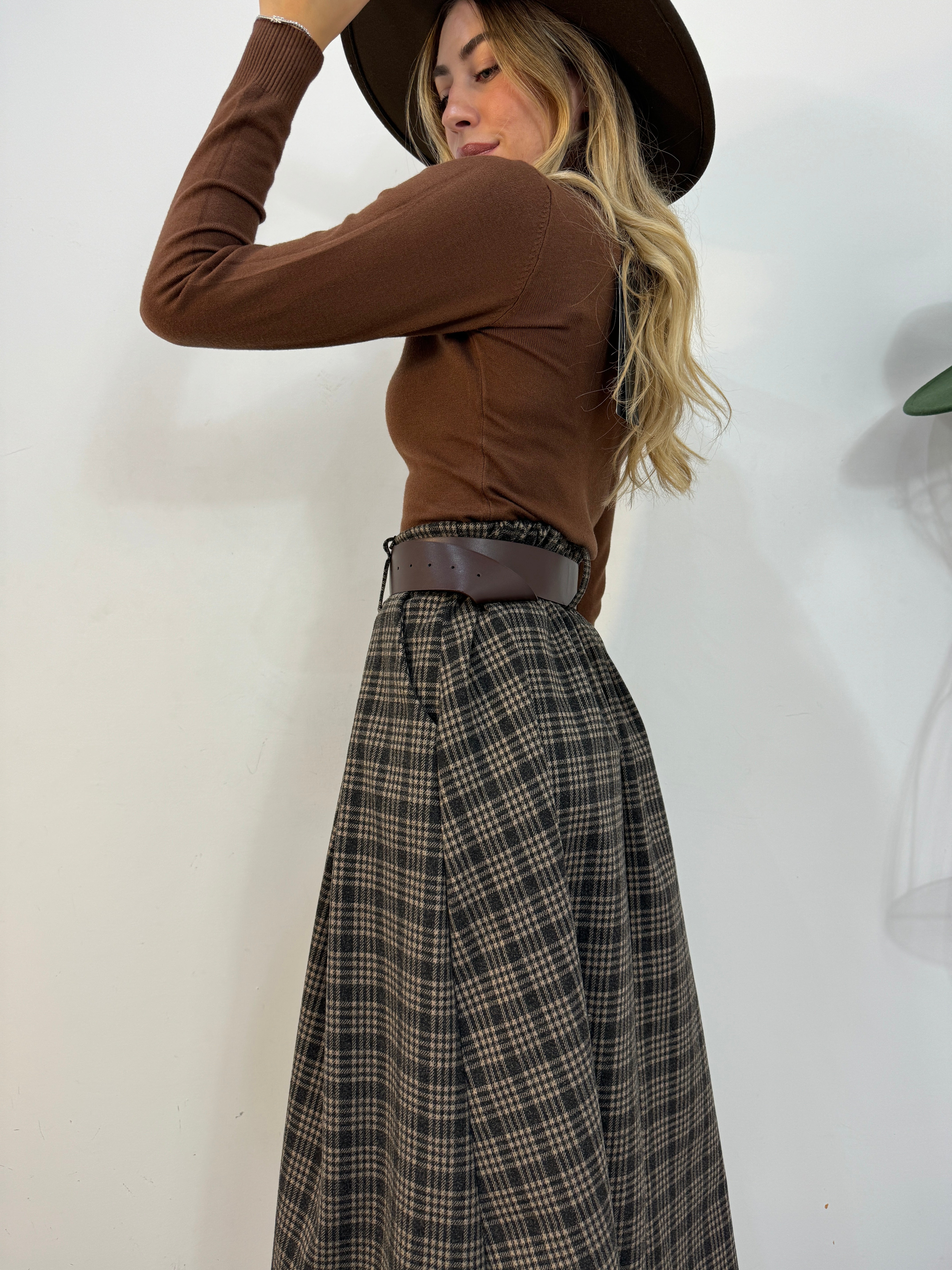 Maxi-gonna tartan