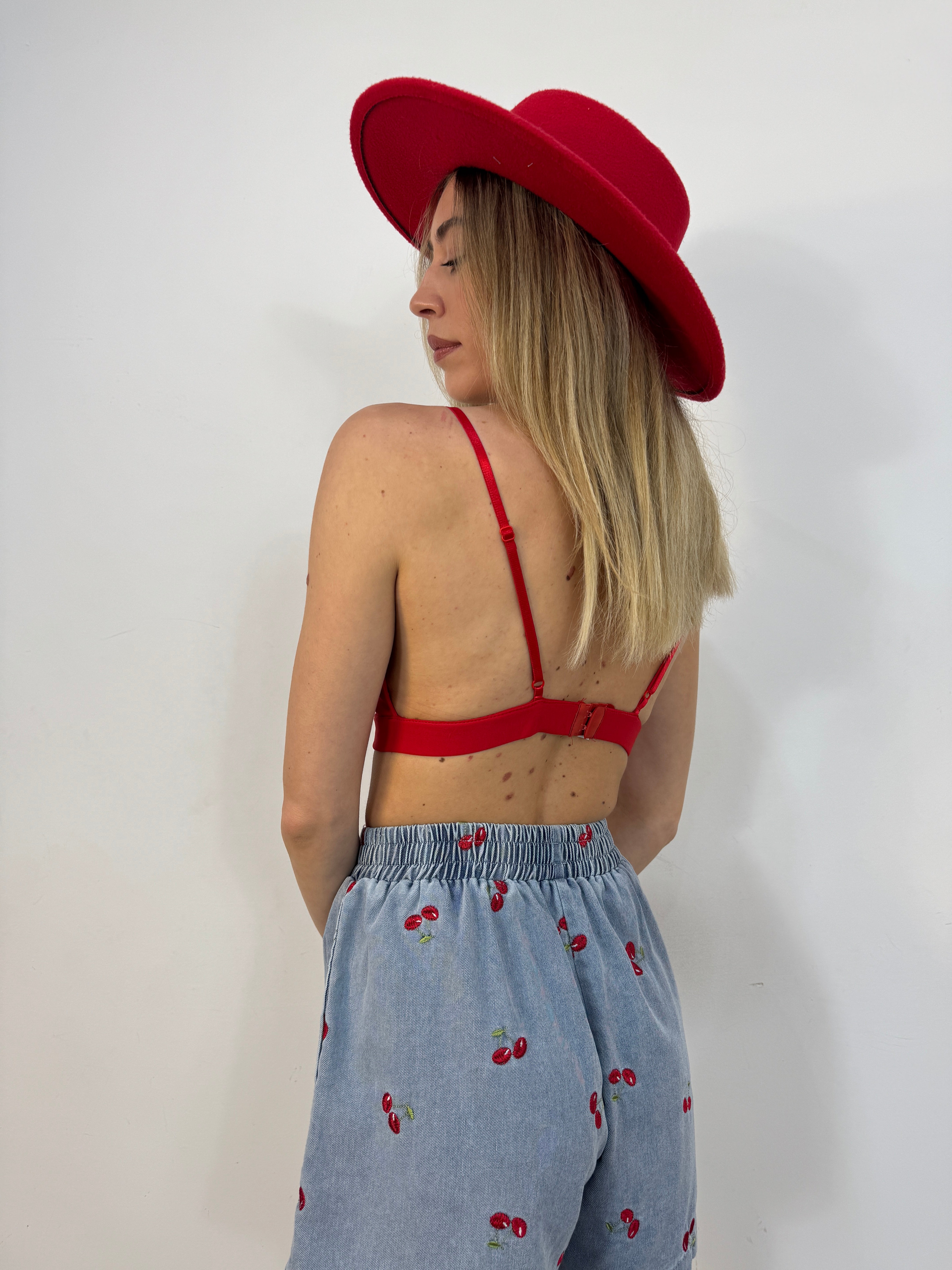 Bralette cherry